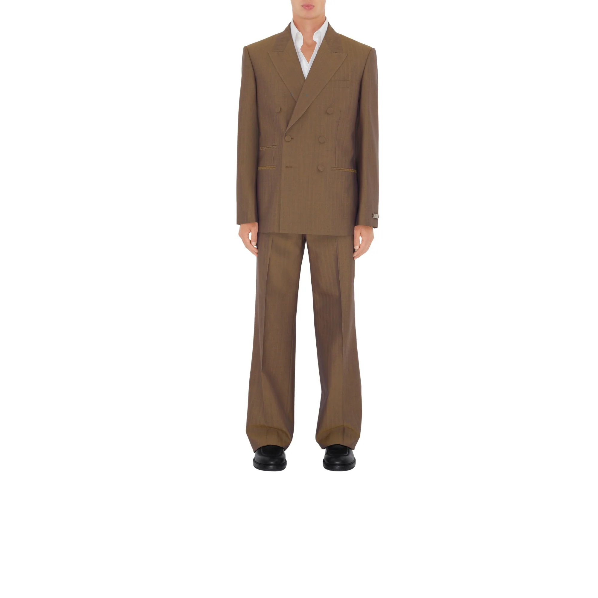 Wool Tailored Trousers - Tawny - Image 2