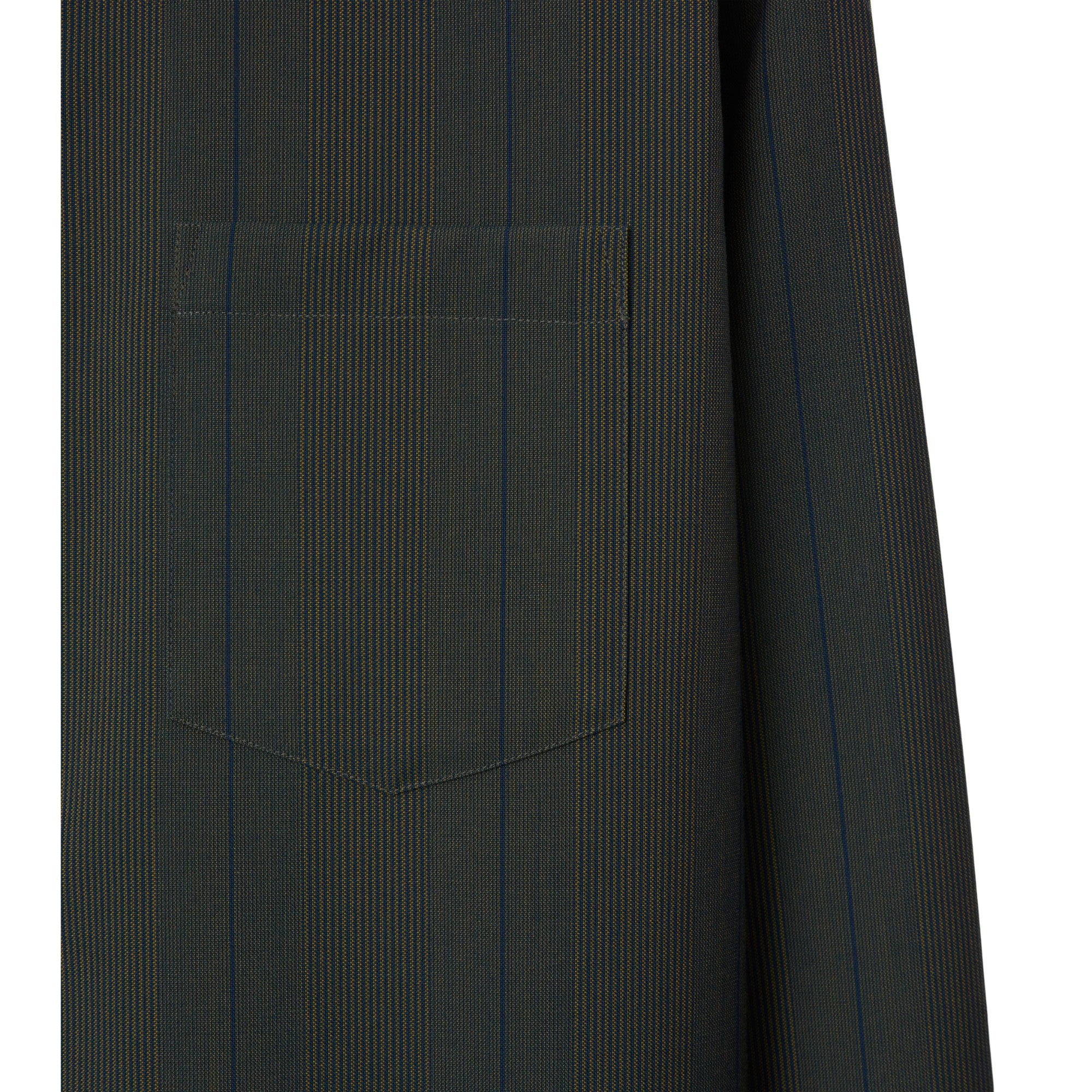 Striped Wool Shirt - Granite - Image 6