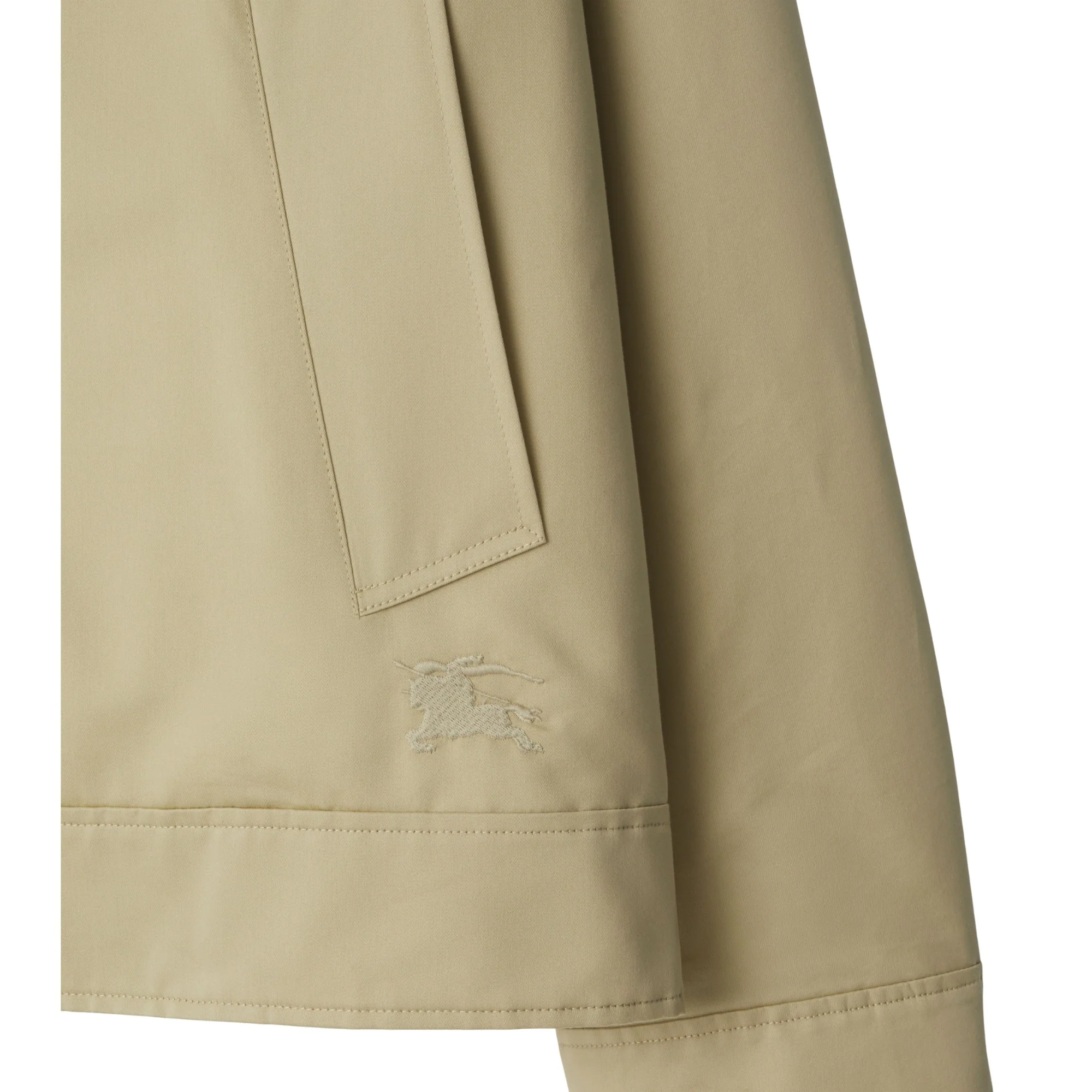 Cotton Silk Harrington Jacket - Hunter - Image 6