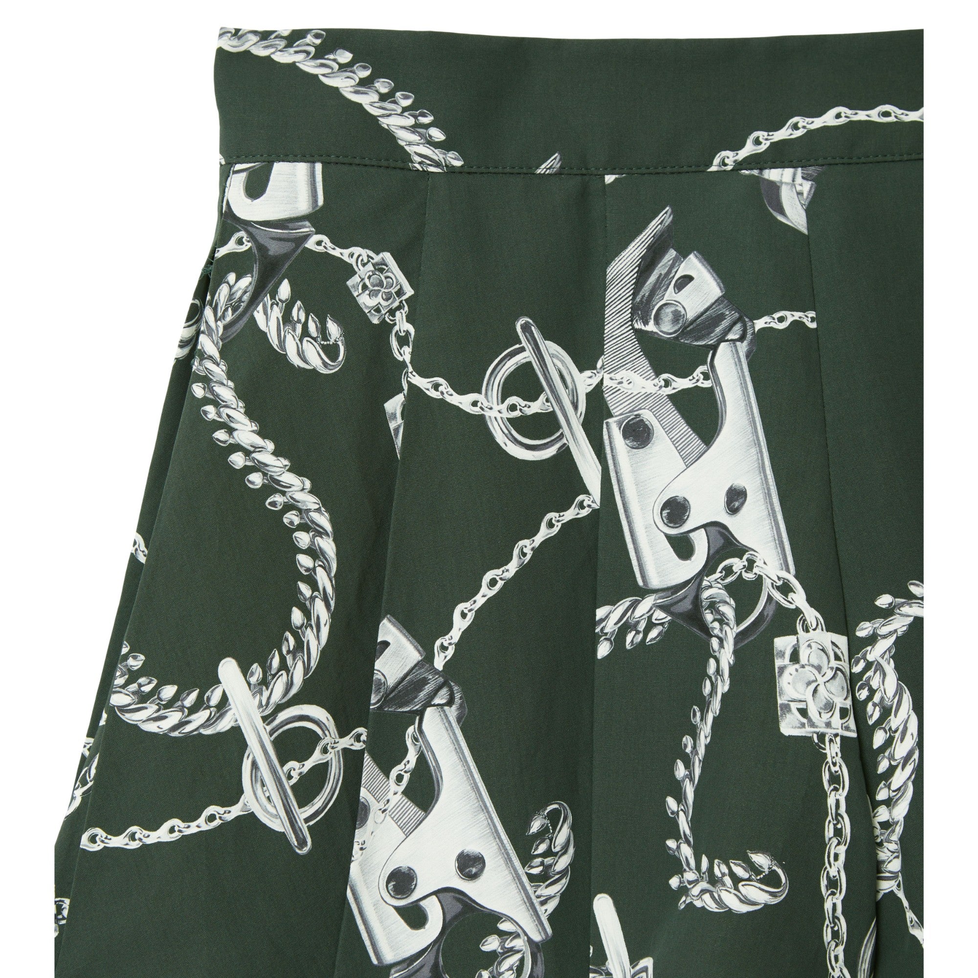 Knight Hardware Taffeta Shorts - Silver/Green - Image 6