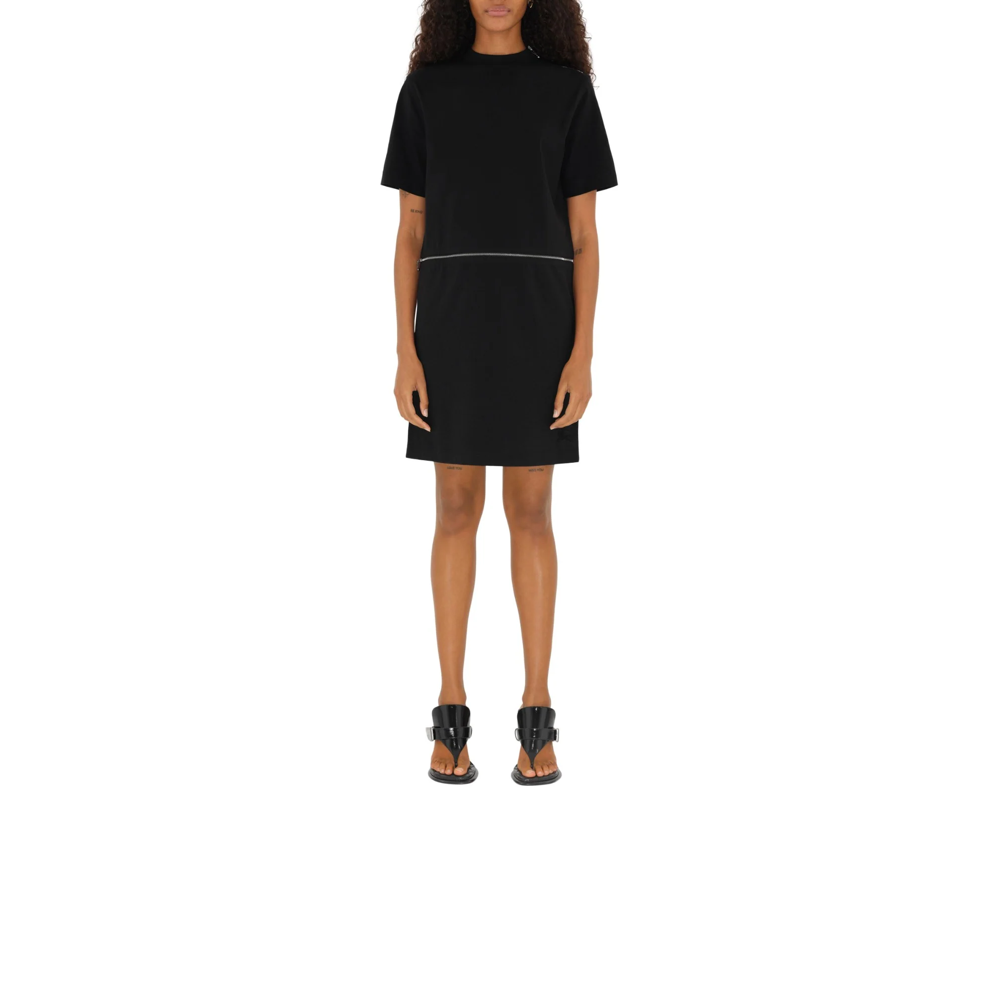 Cotton Dress - Black - Image 5