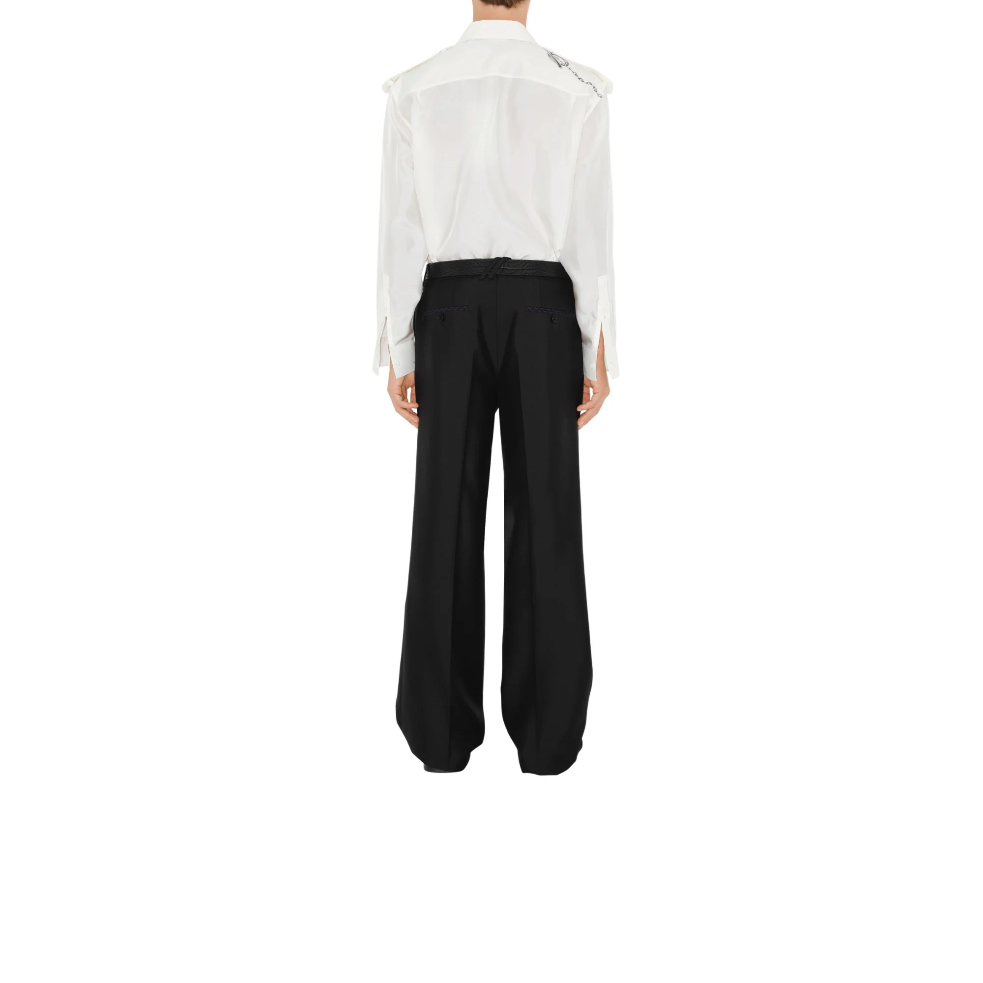 Knight Hardware Silk Shirt - Blue/White - Image 4