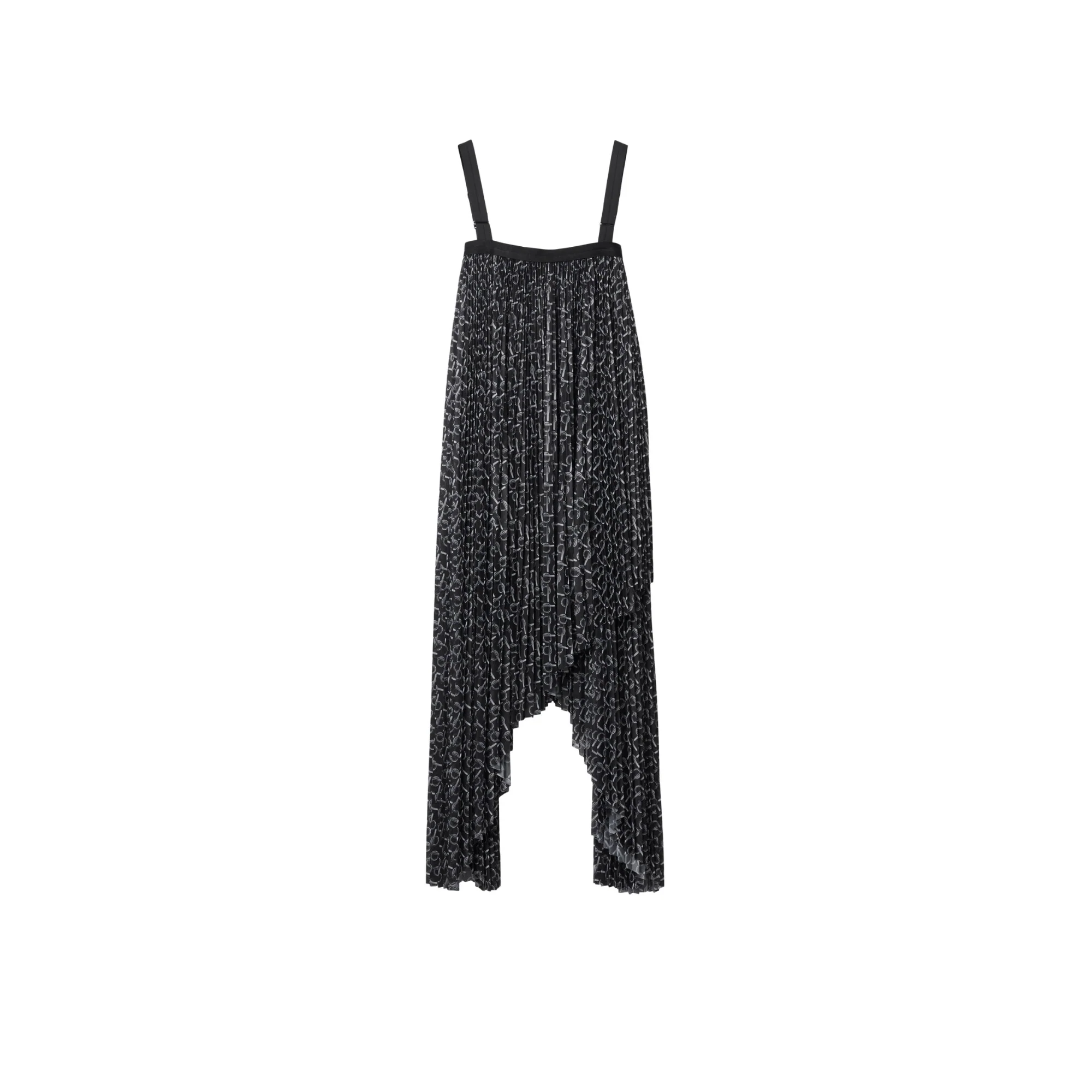 B Jersey Dress - Silver/Black