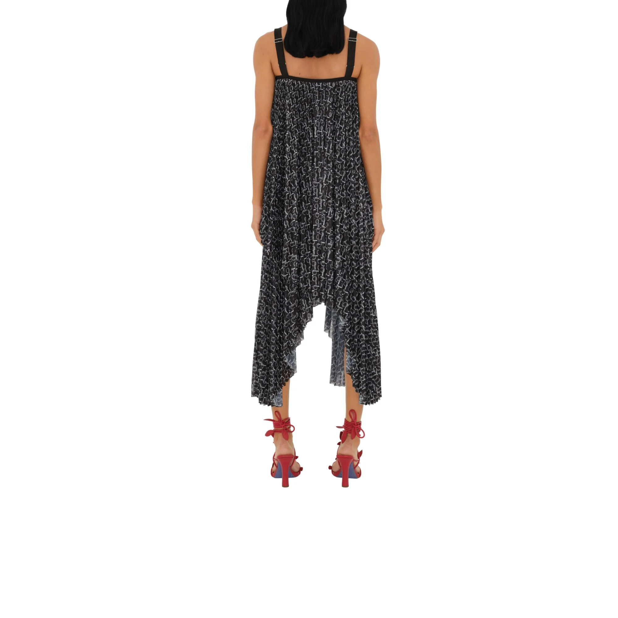 B Jersey Dress - Silver/Black - Image 4