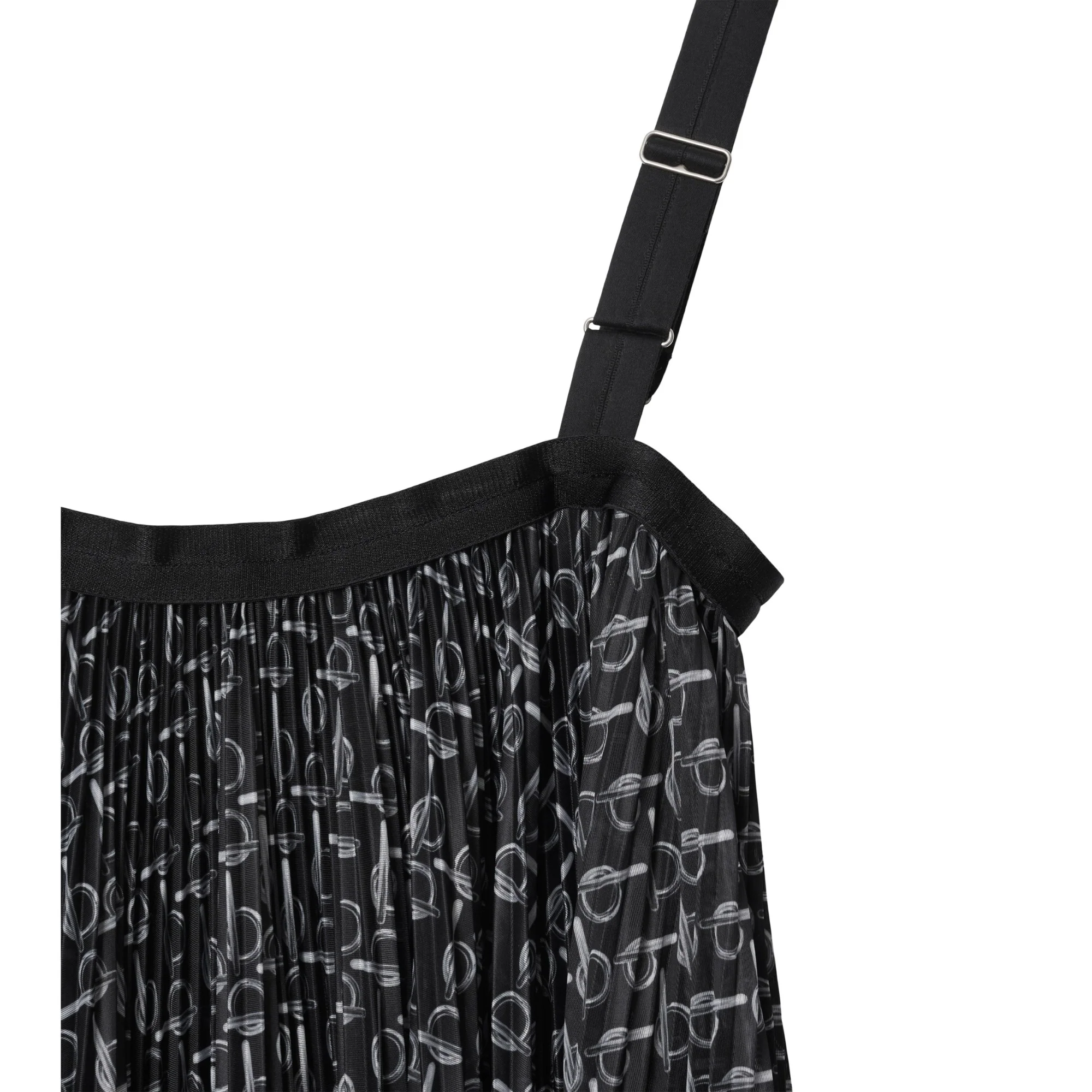 B Jersey Dress - Silver/Black - Image 7