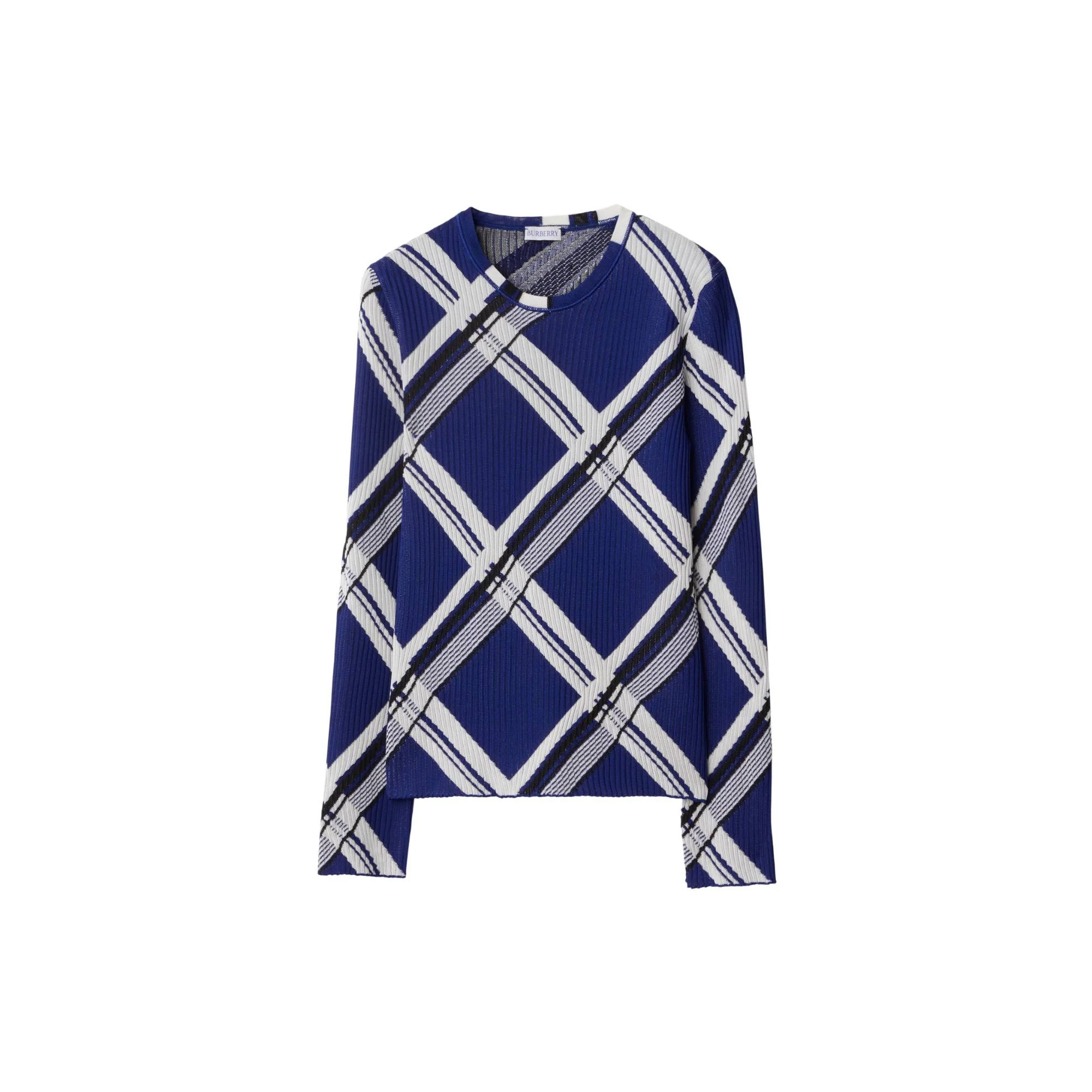 Check Silk Sweater - Knight IP Check