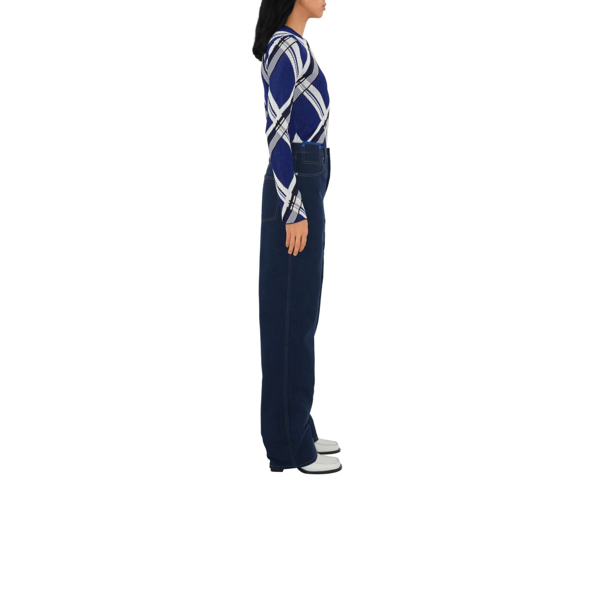 Check Silk Sweater - Knight IP Check - Image 3