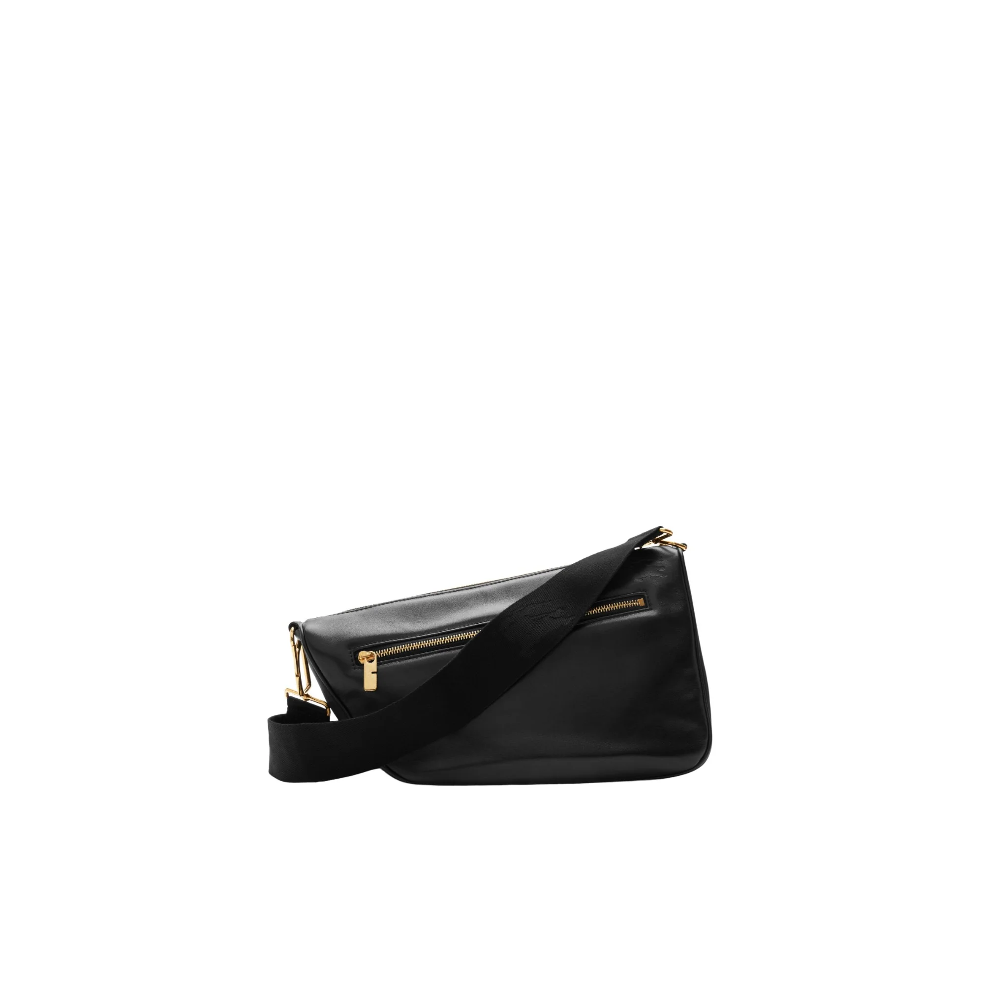 Medium Shield Messenger Bag - Black - Image 6