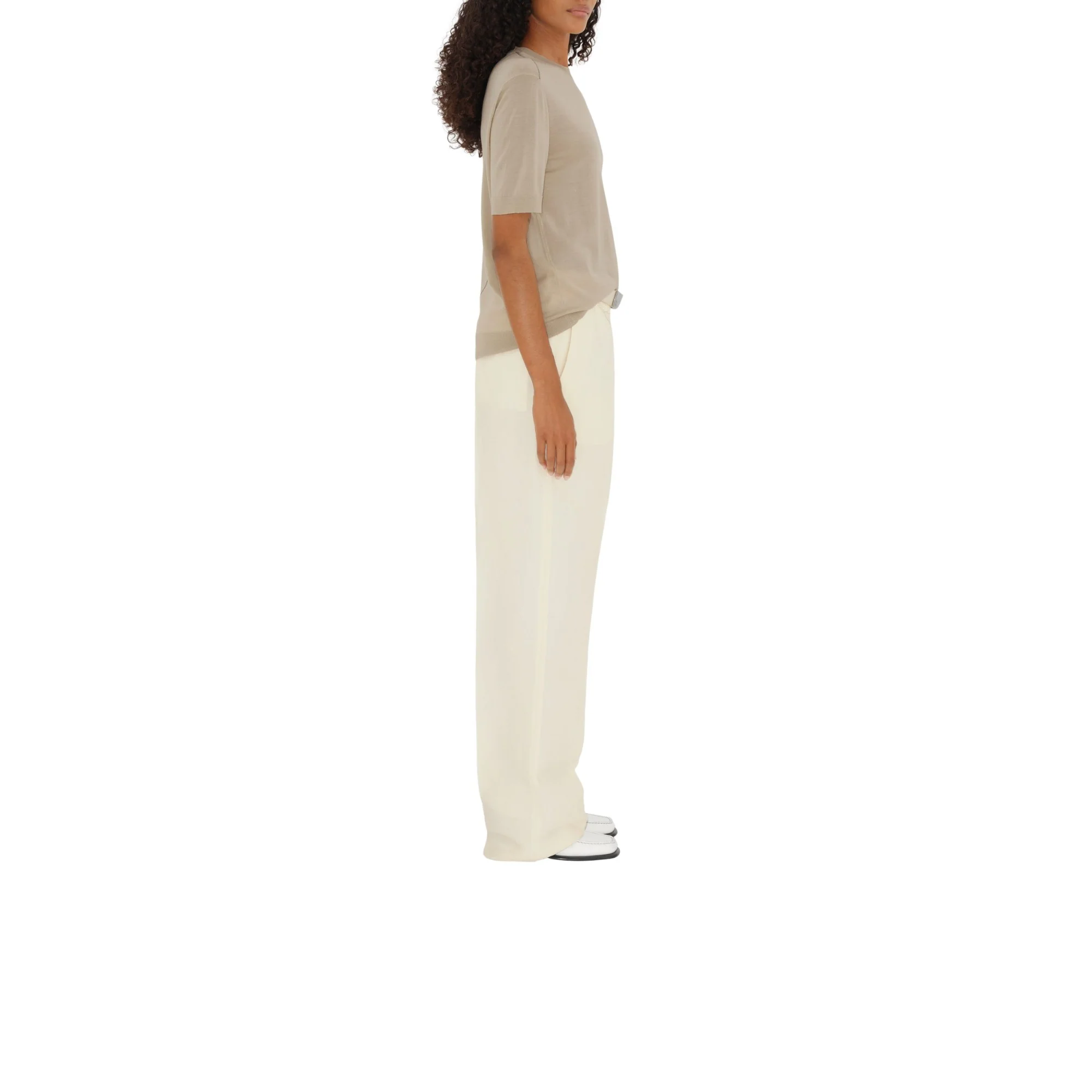 Wool T-shirt - Oat - Image 3