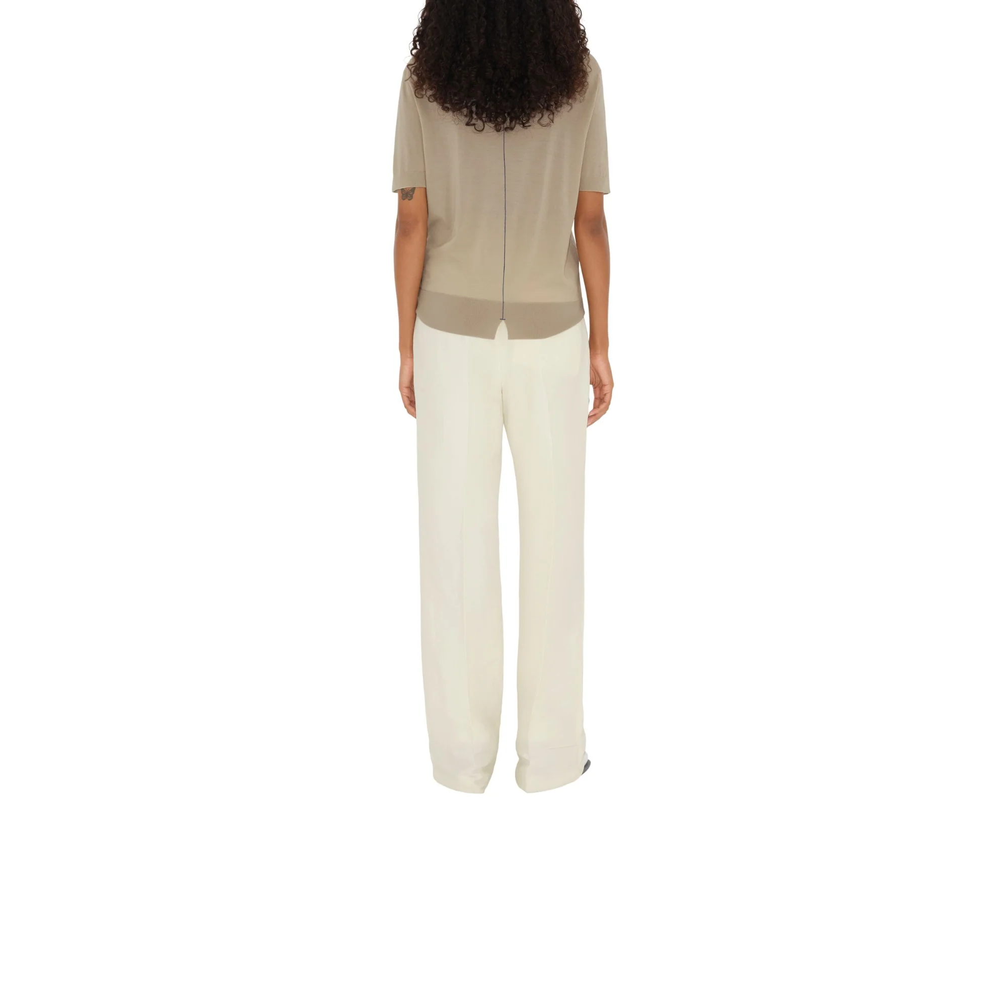 Wool T-shirt - Oat - Image 4