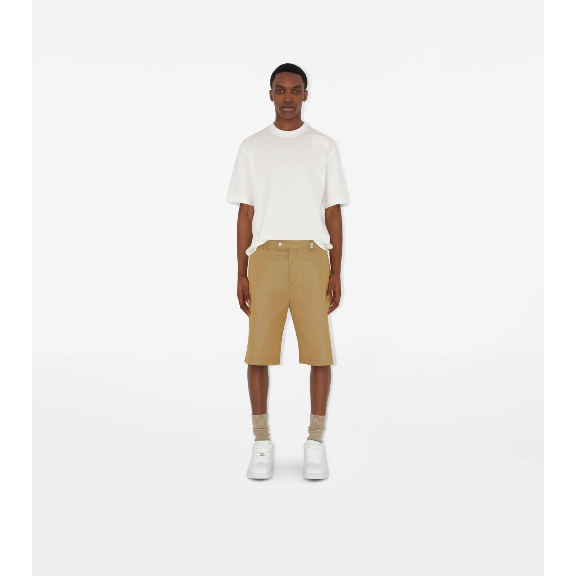 Cotton Chino Shorts - Spelt - Image 2
