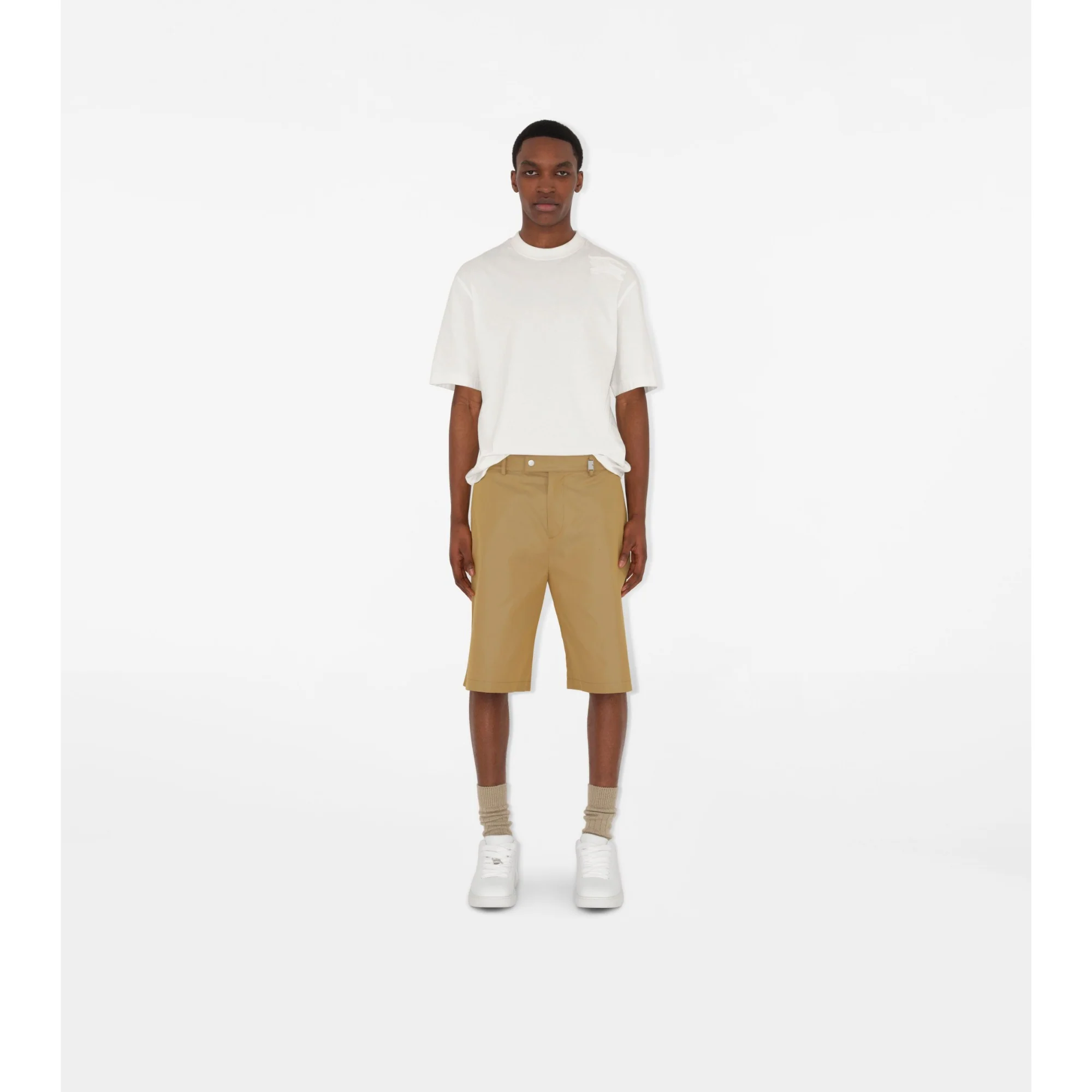 Cotton Chino Shorts - Spelt - Image 2