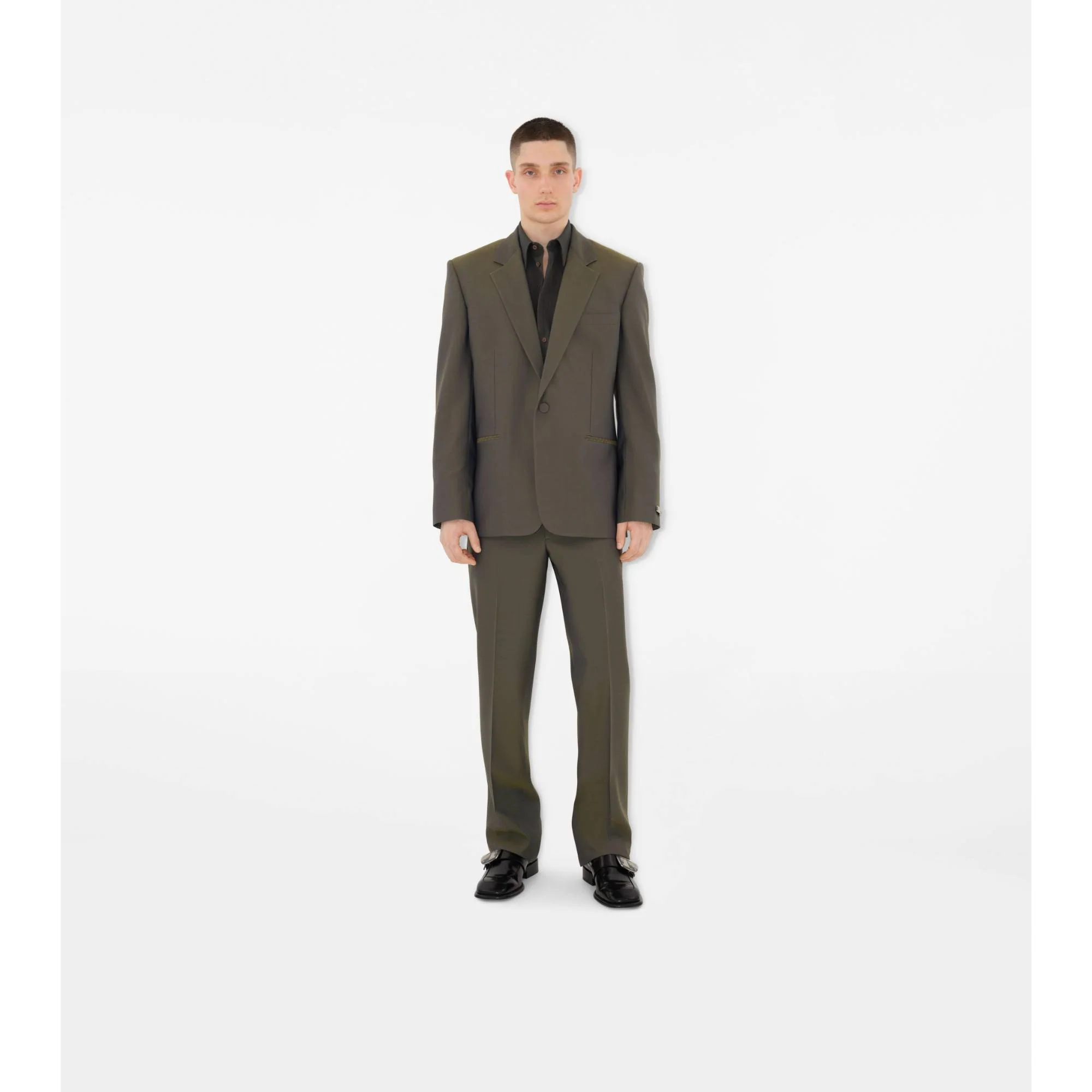 Wool Tailored Trousers - Reef - Image 2