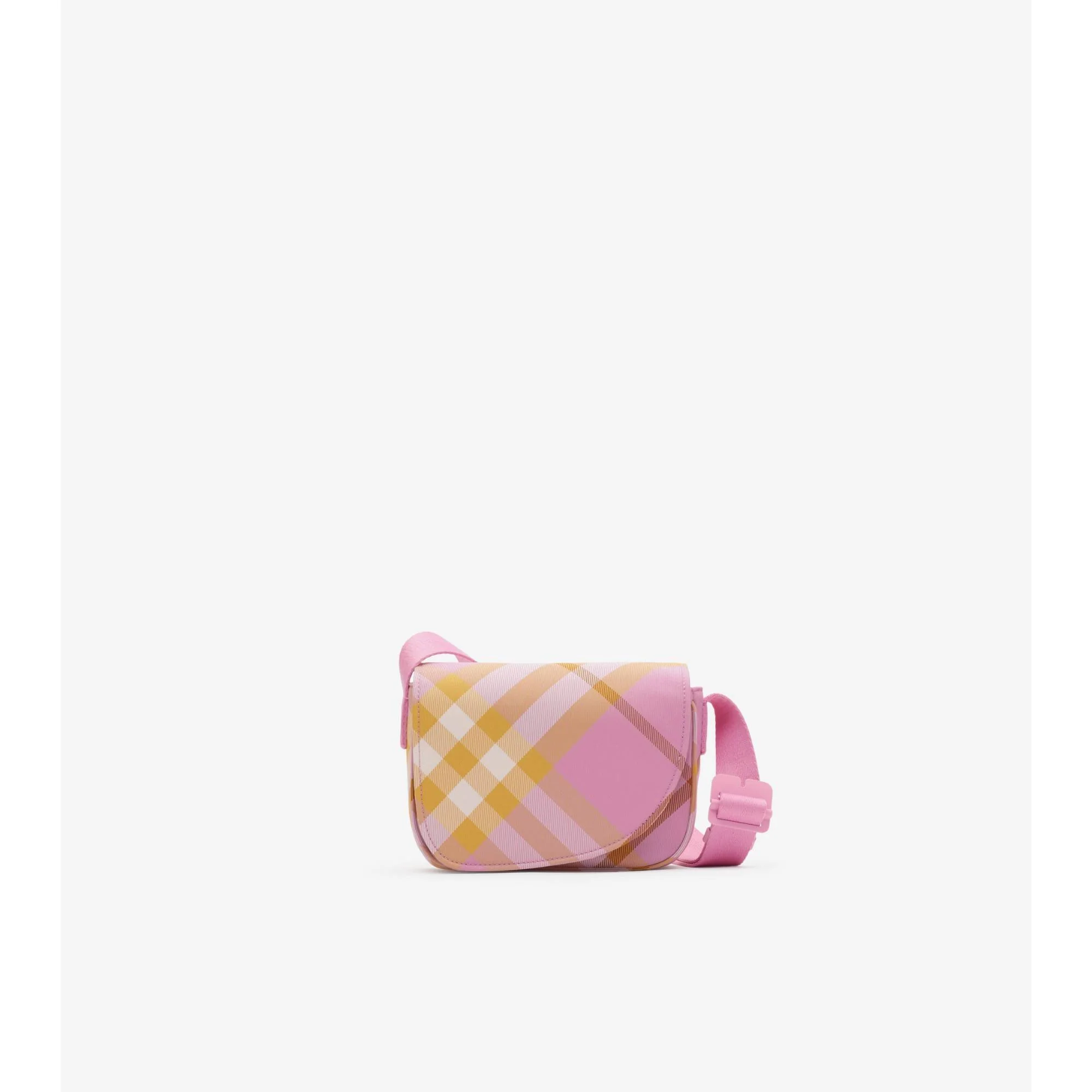 Check Messenger Bag - Carnation Pink