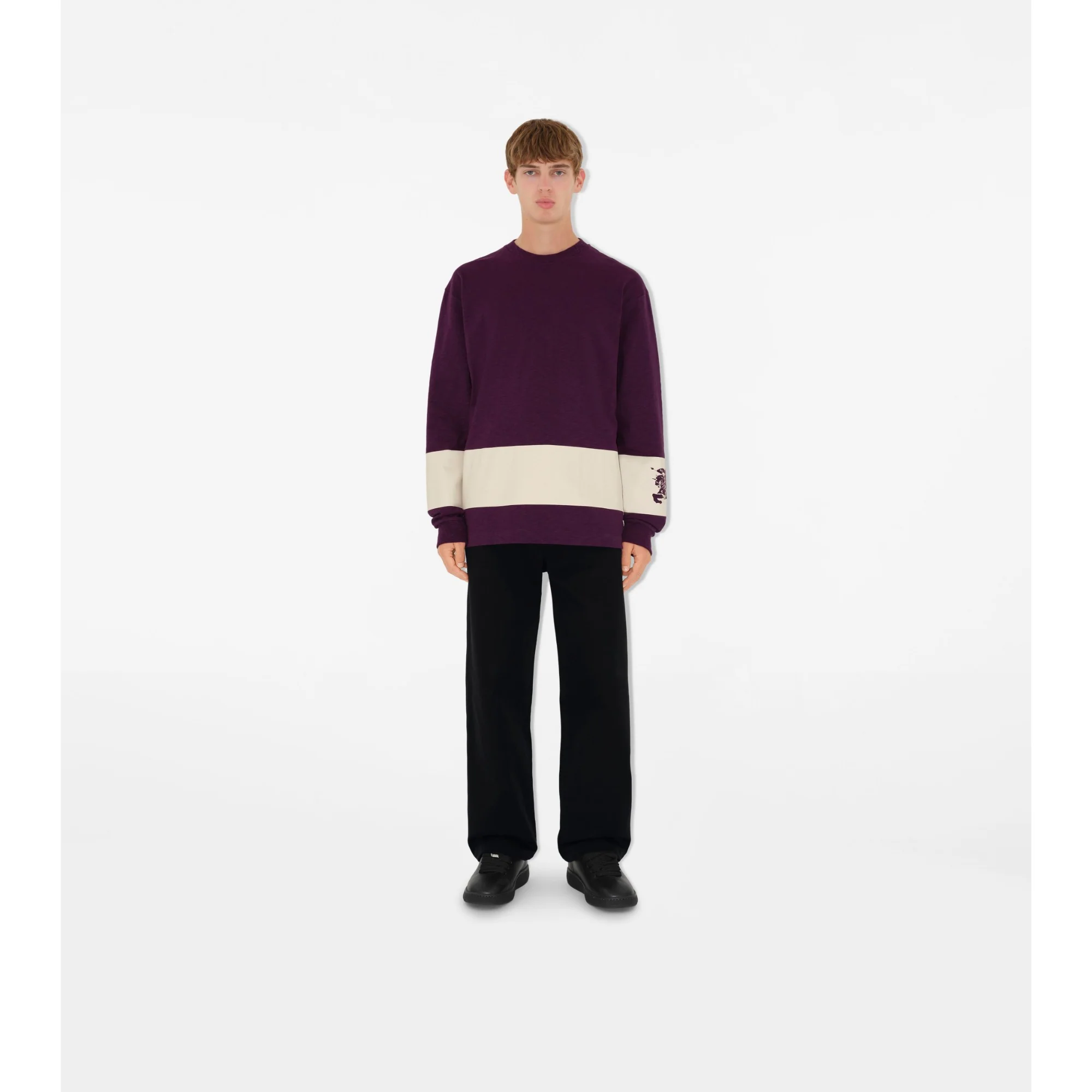 EKD Stripe Cotton Top - Pansy - Image 2