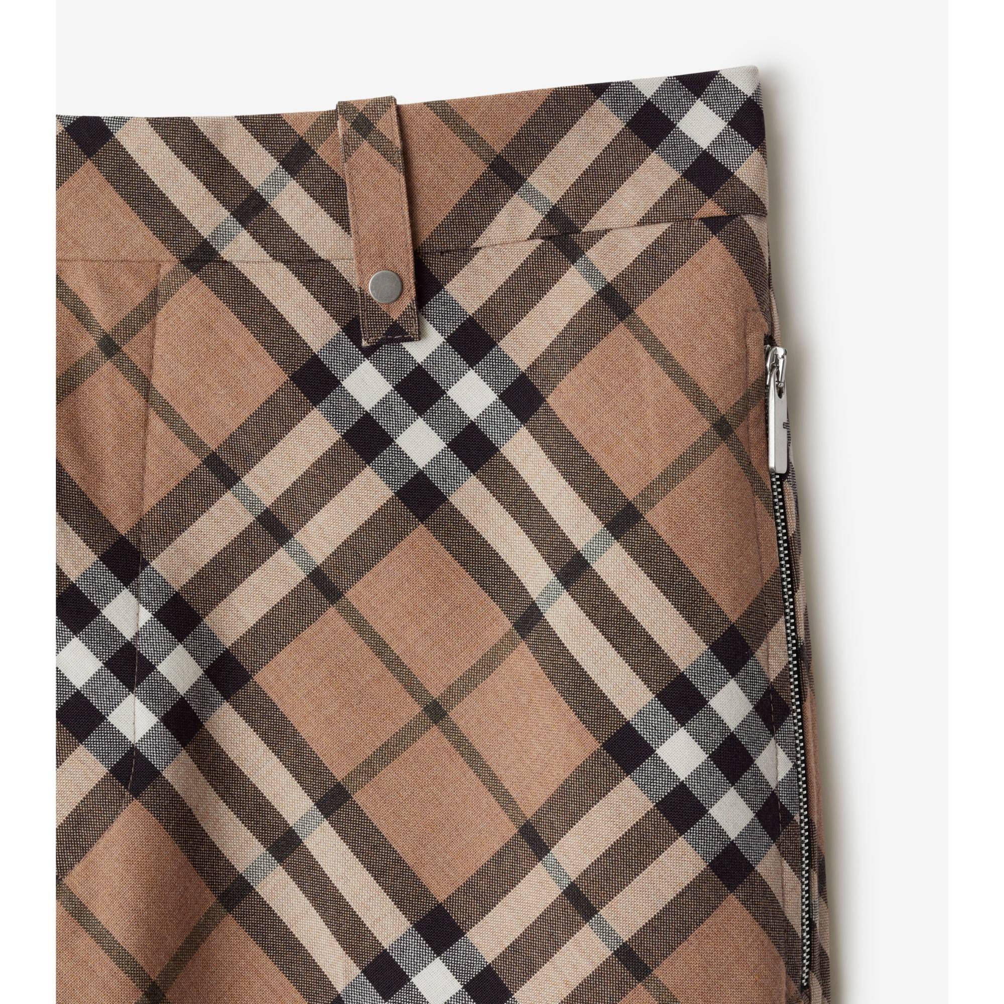 Check Wool Blend Tailored Trousers - Linden IP Check - Image 6