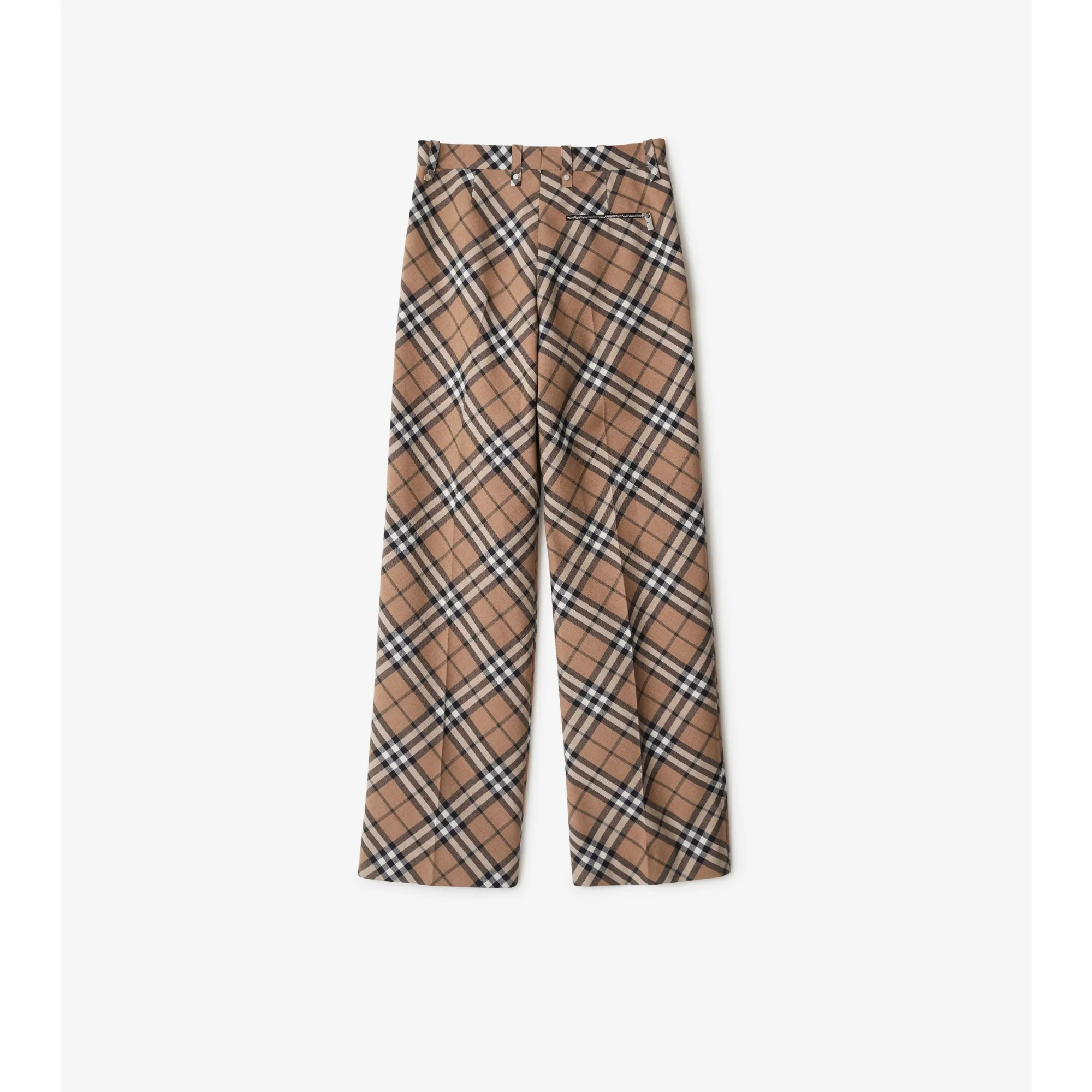 Check Wool Blend Tailored Trousers - Linden IP Check - Image 5