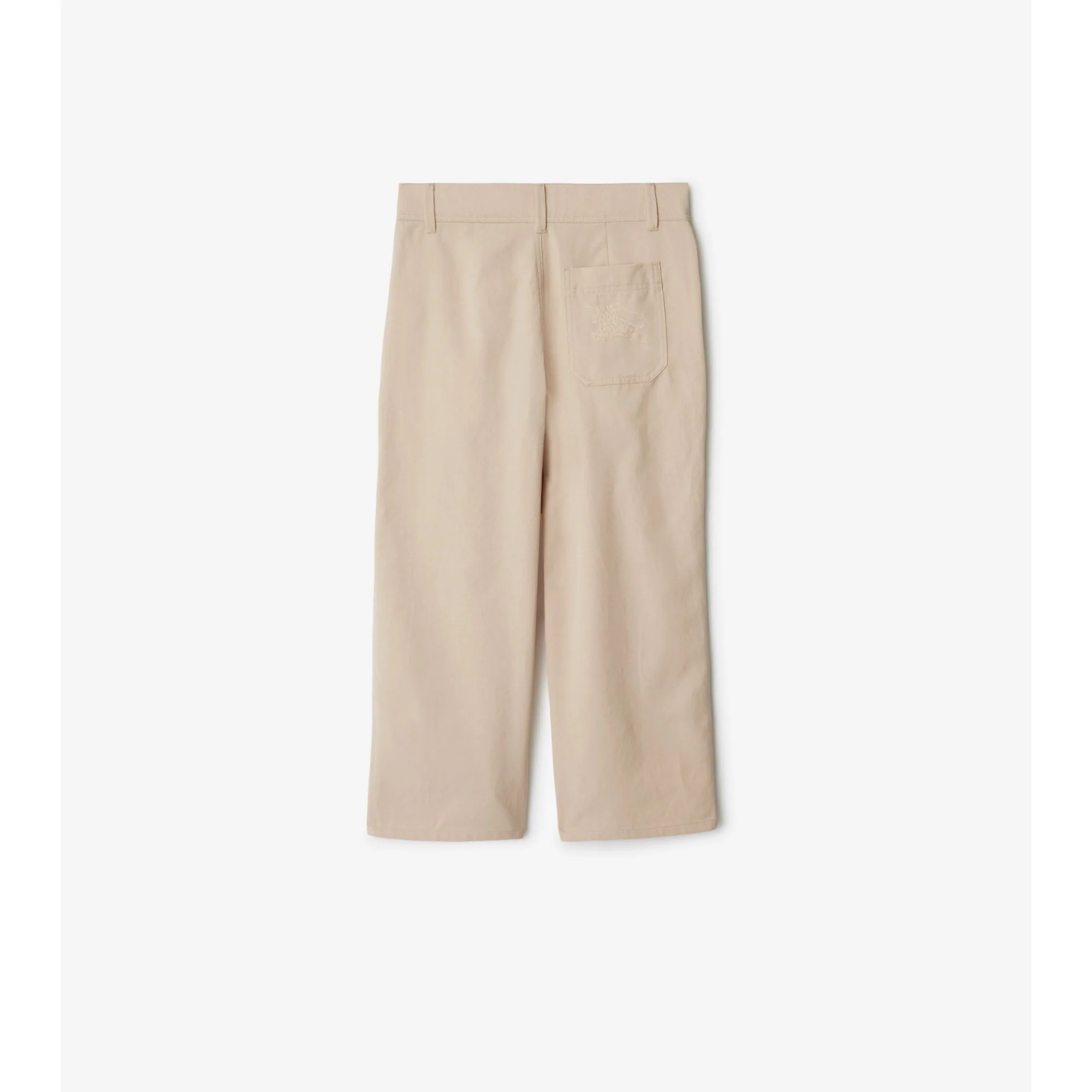 Cotton Blend Trousers - Pale Stone - Image 3