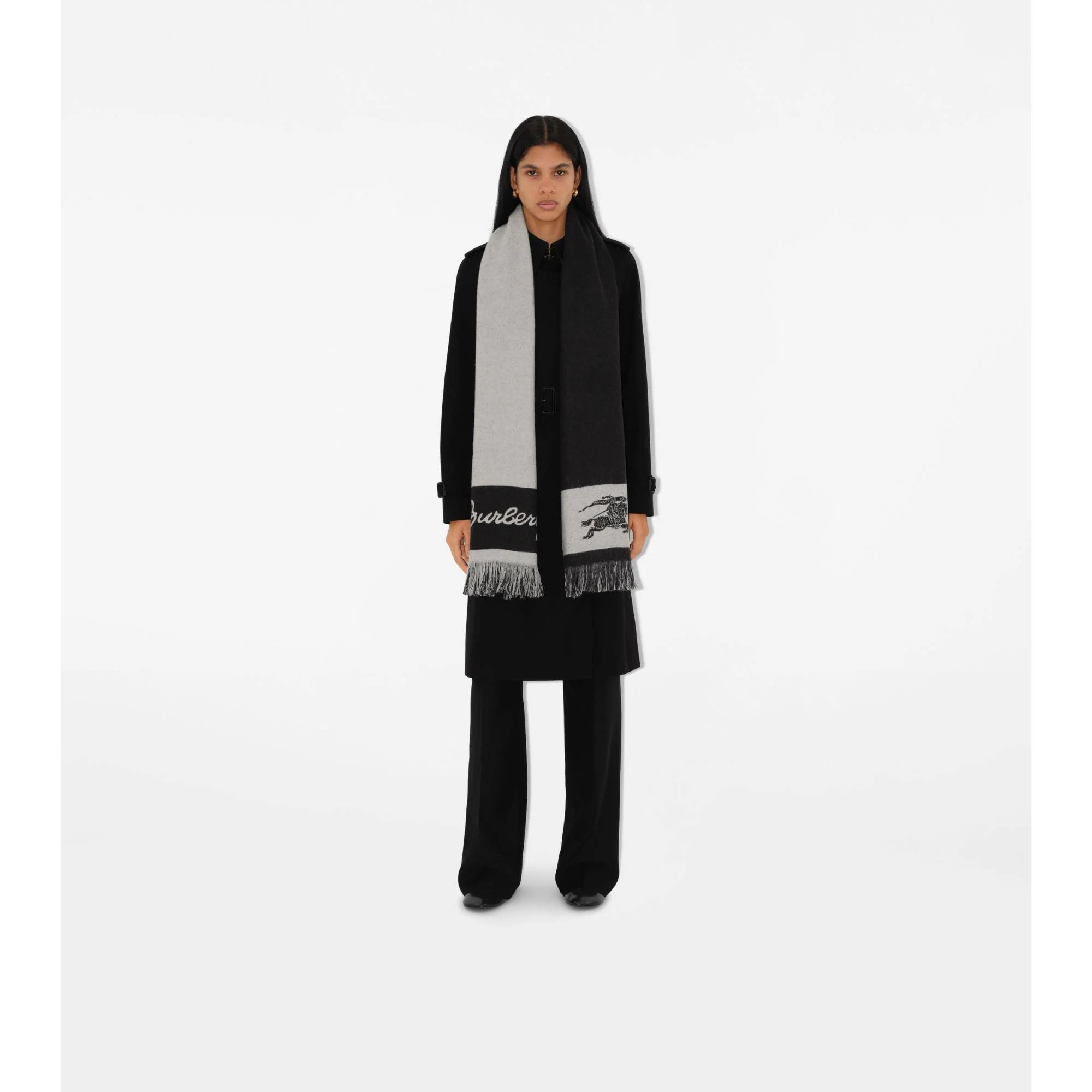 EKD Logo Wool Scarf - Plaster - Image 3