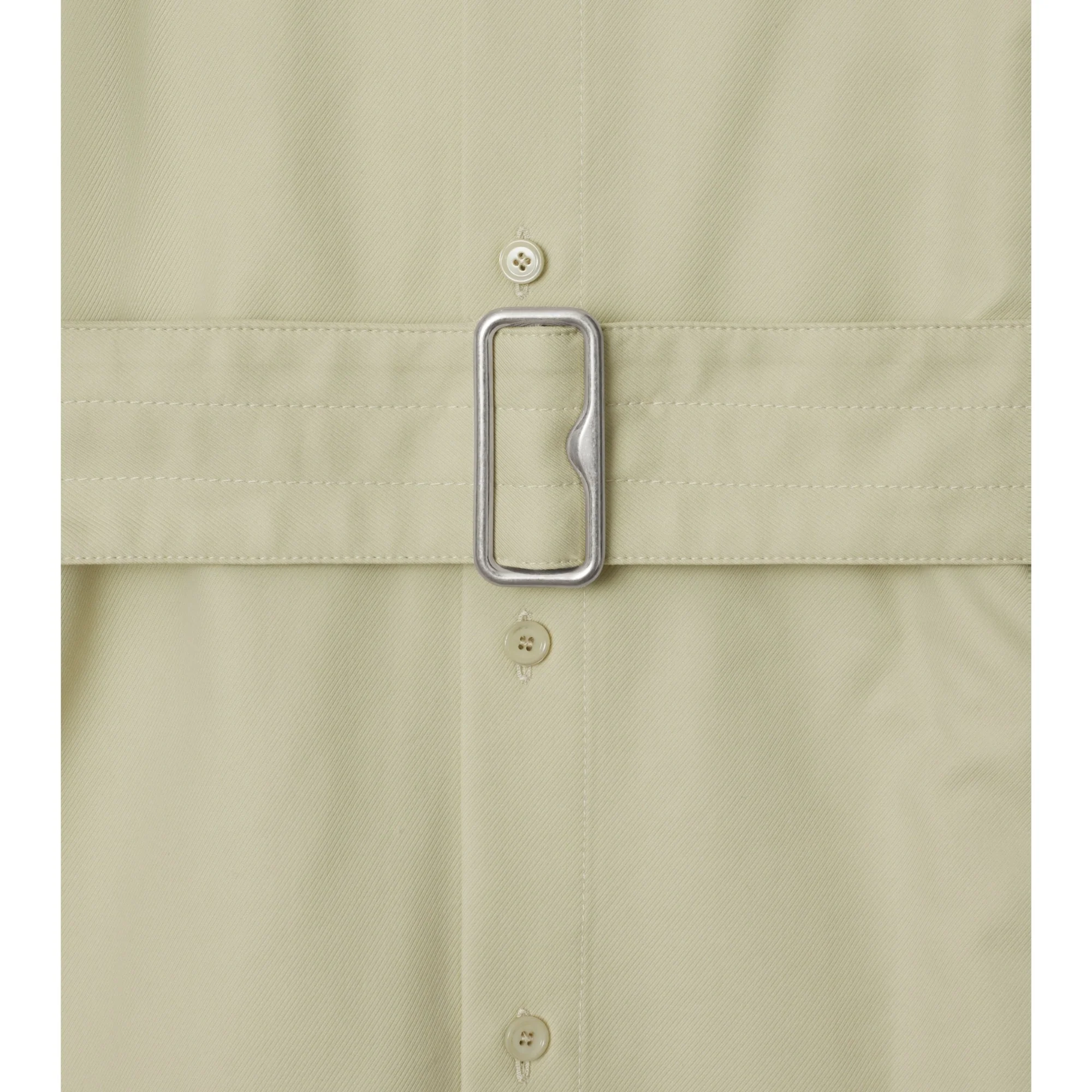 Cotton Blend Shirt Dress - Plaster - Image 5