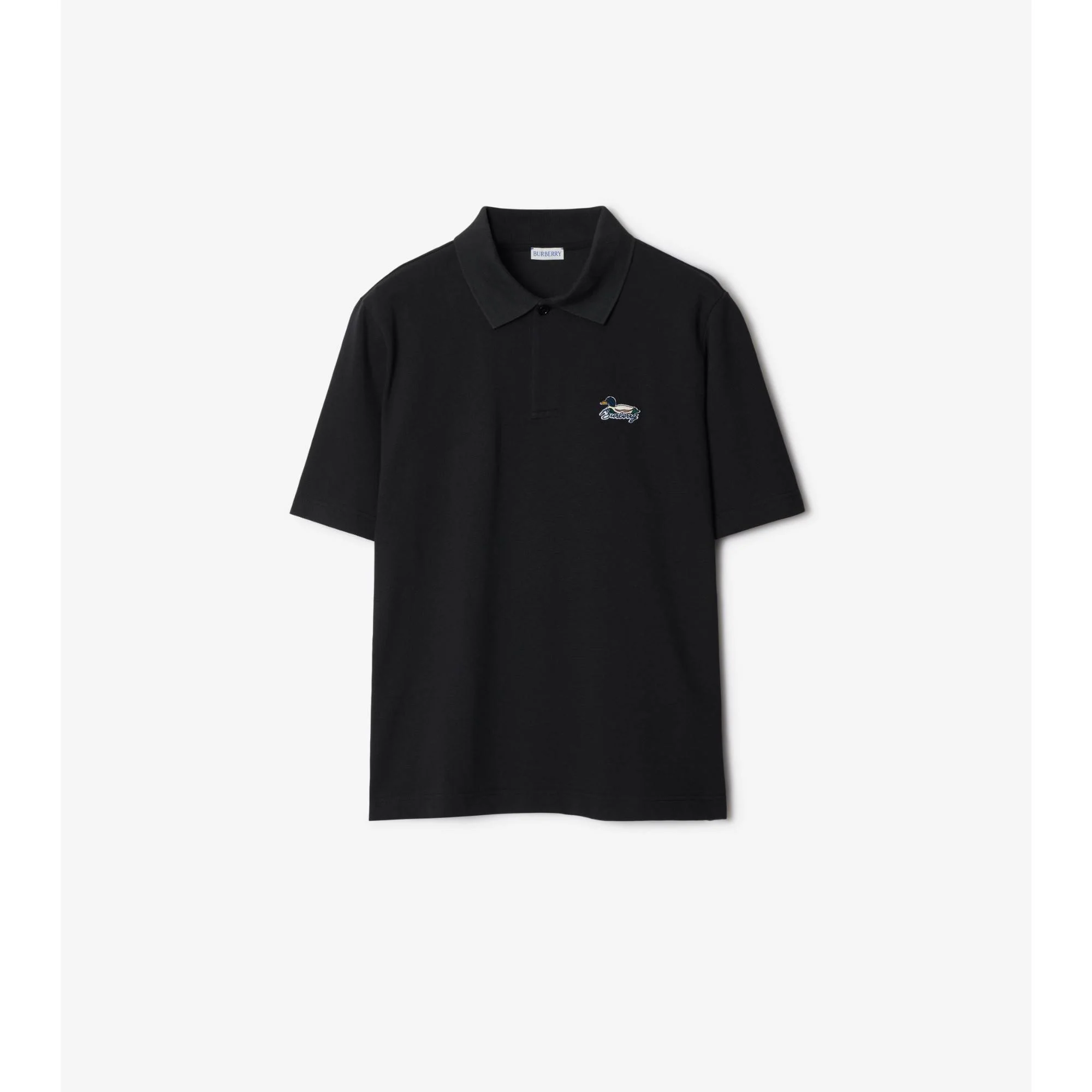 Cotton Polo Shirt - Black