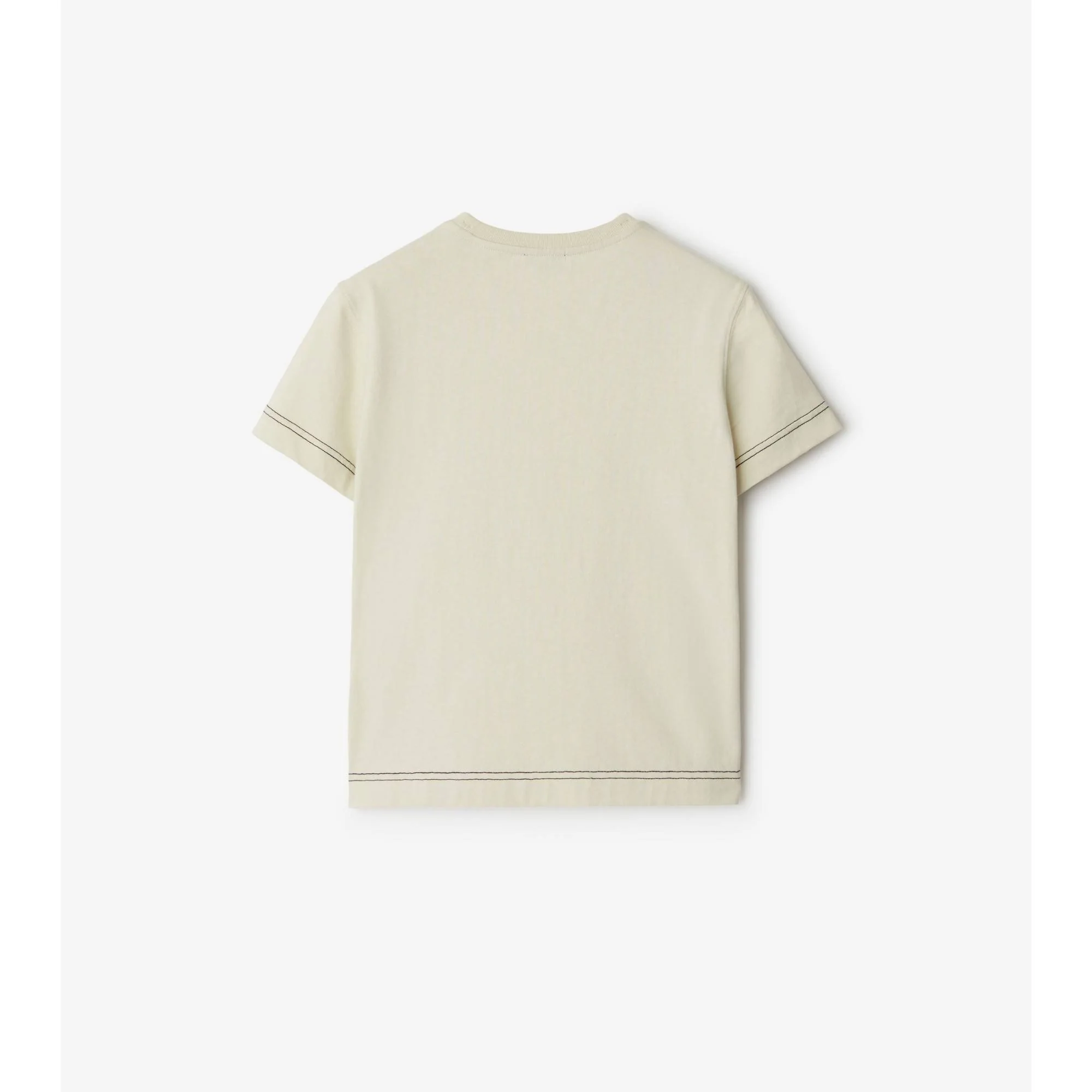 Boxy Cotton T-shirt - Plaster - Image 5