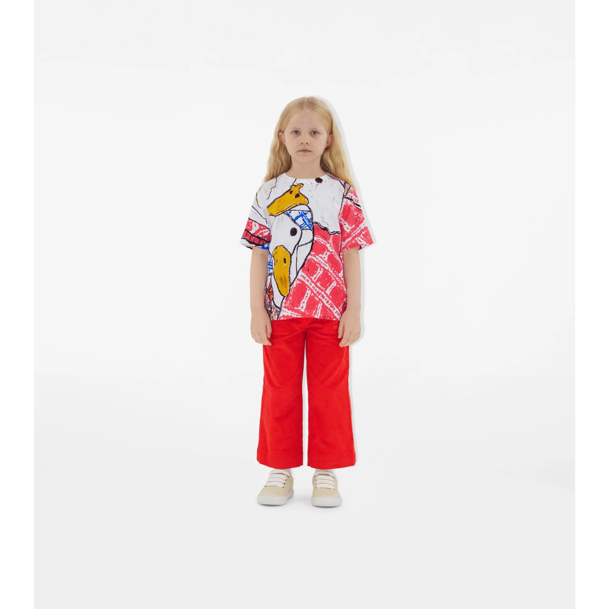 Goose Cotton T-shirt - White - Image 2