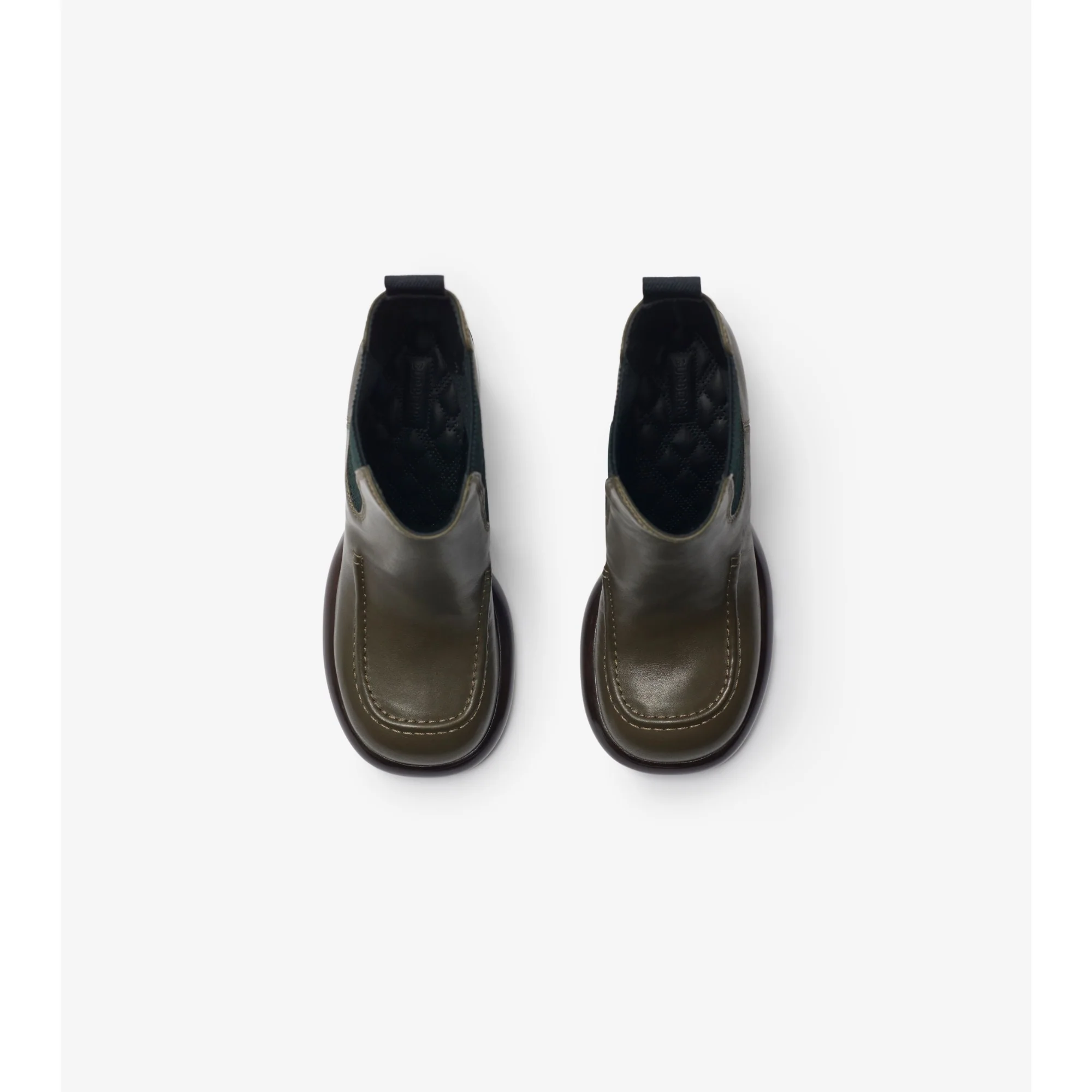 Leather Wedge Chelsea Boots - Loch - Image 5