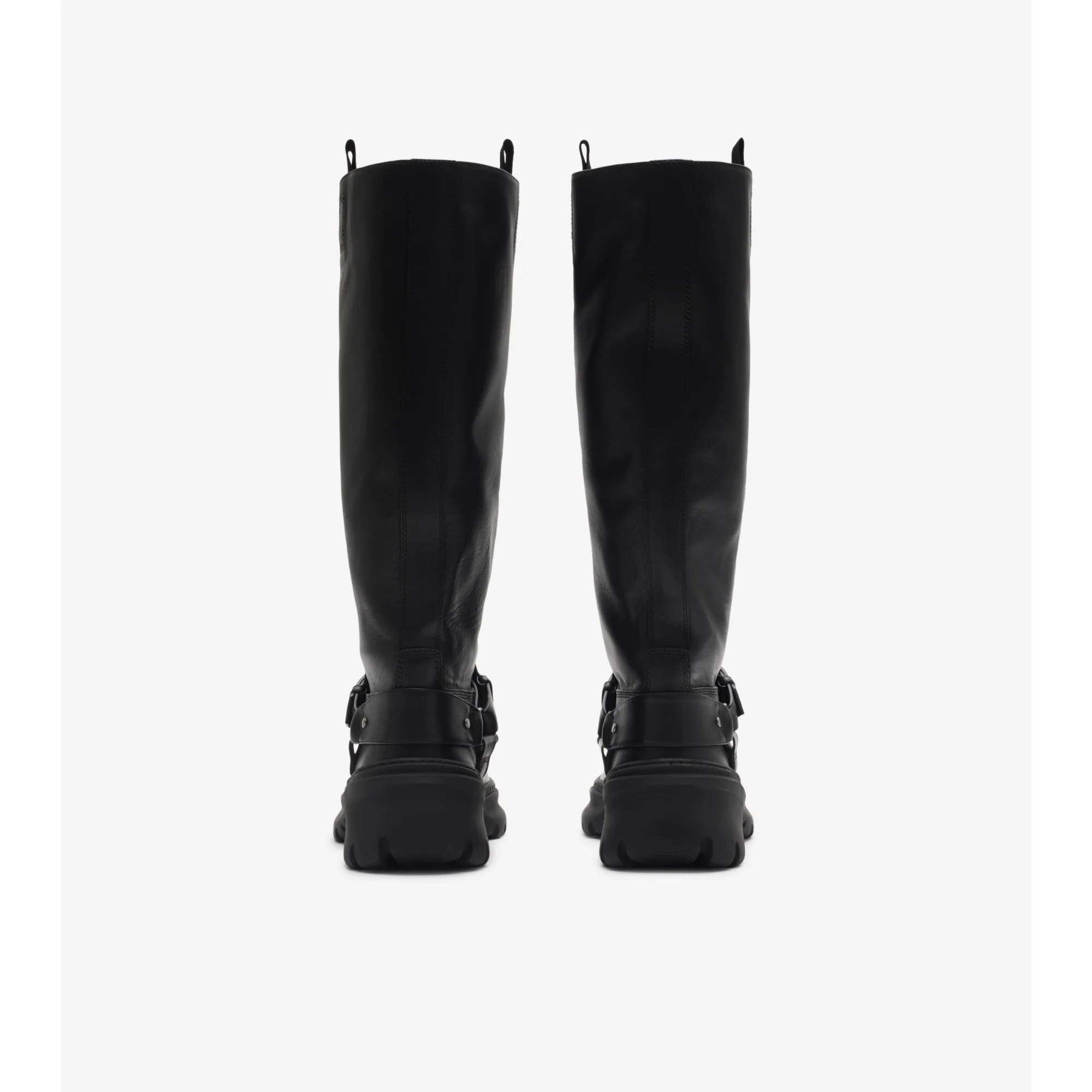 Leather Stomp High Bootsâ€‹ - Black - Image 4