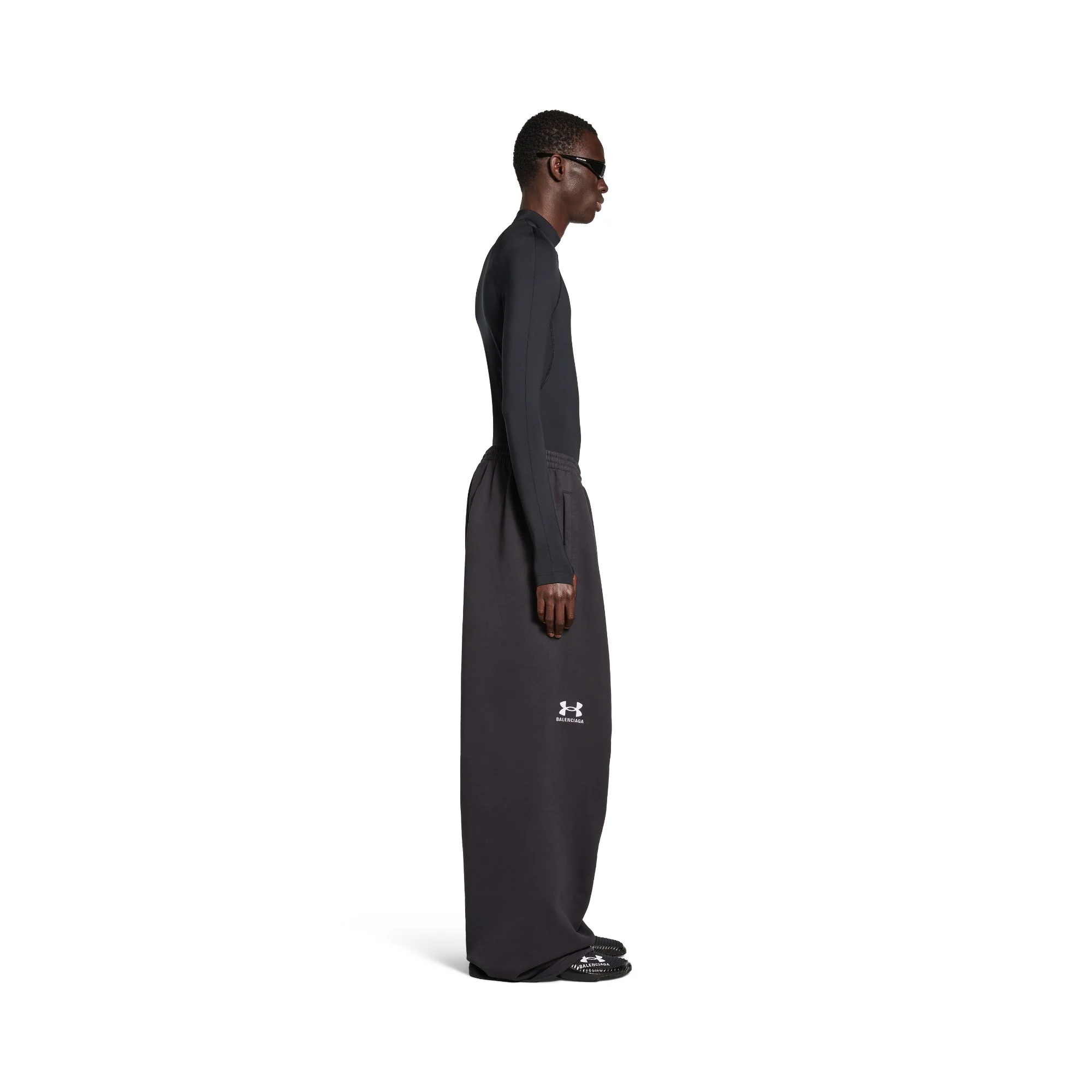 Baggy Sweatpants - Washed Black/White - Image 6
