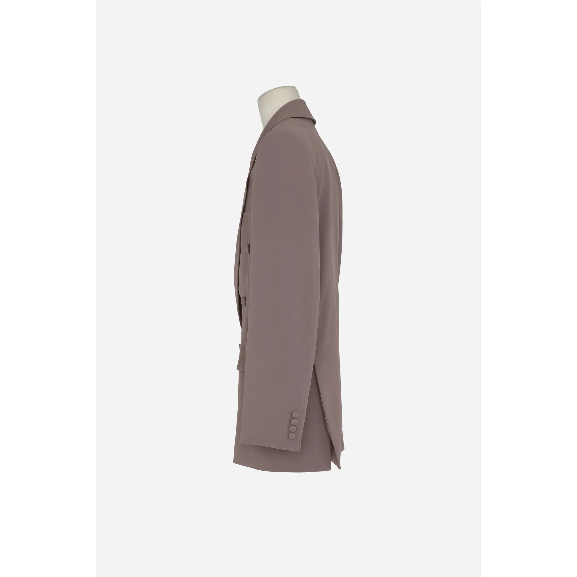 Veste Croisee Fluide - Taupe Rose - Image 3