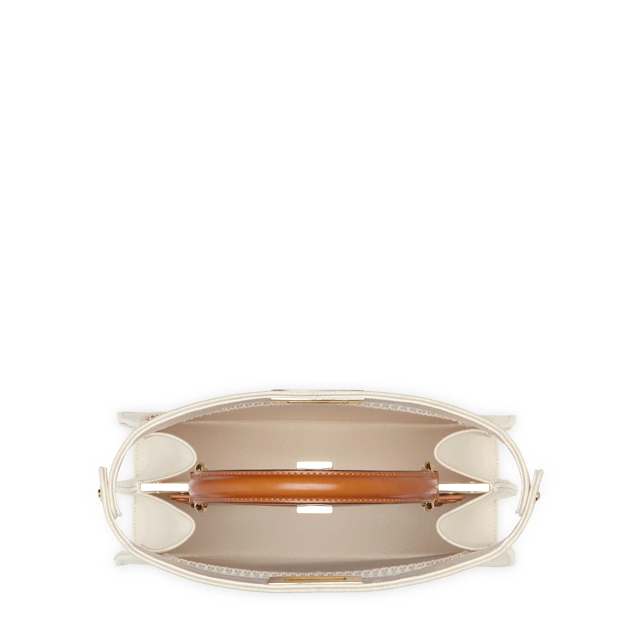 Women's Peekaboo ISeeU Medium - Natural + Leather + Soft Gold - Image 6