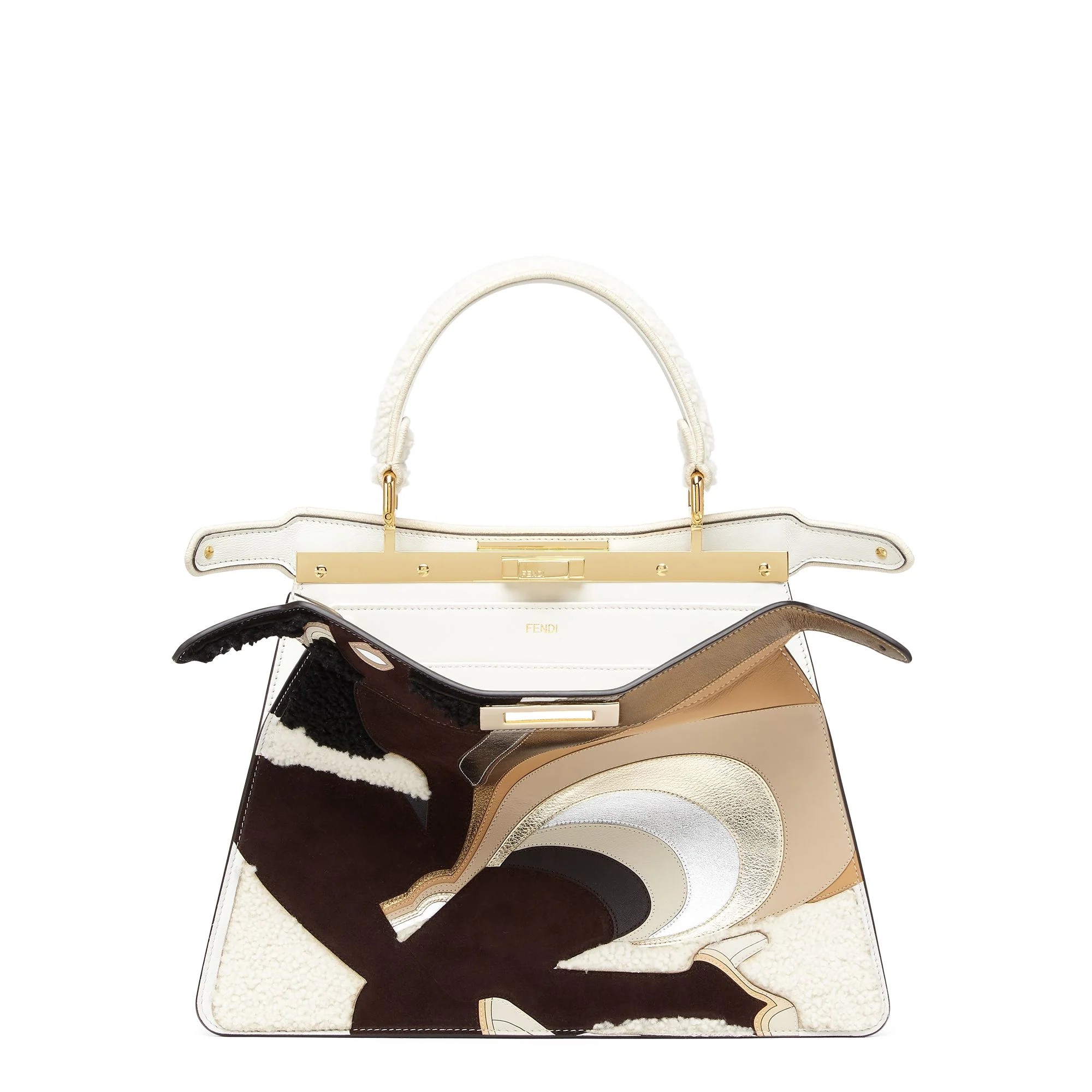 Women's Peekaboo ISeeU Medium - Ice White + Multicolor + Soft Gold - Image 3