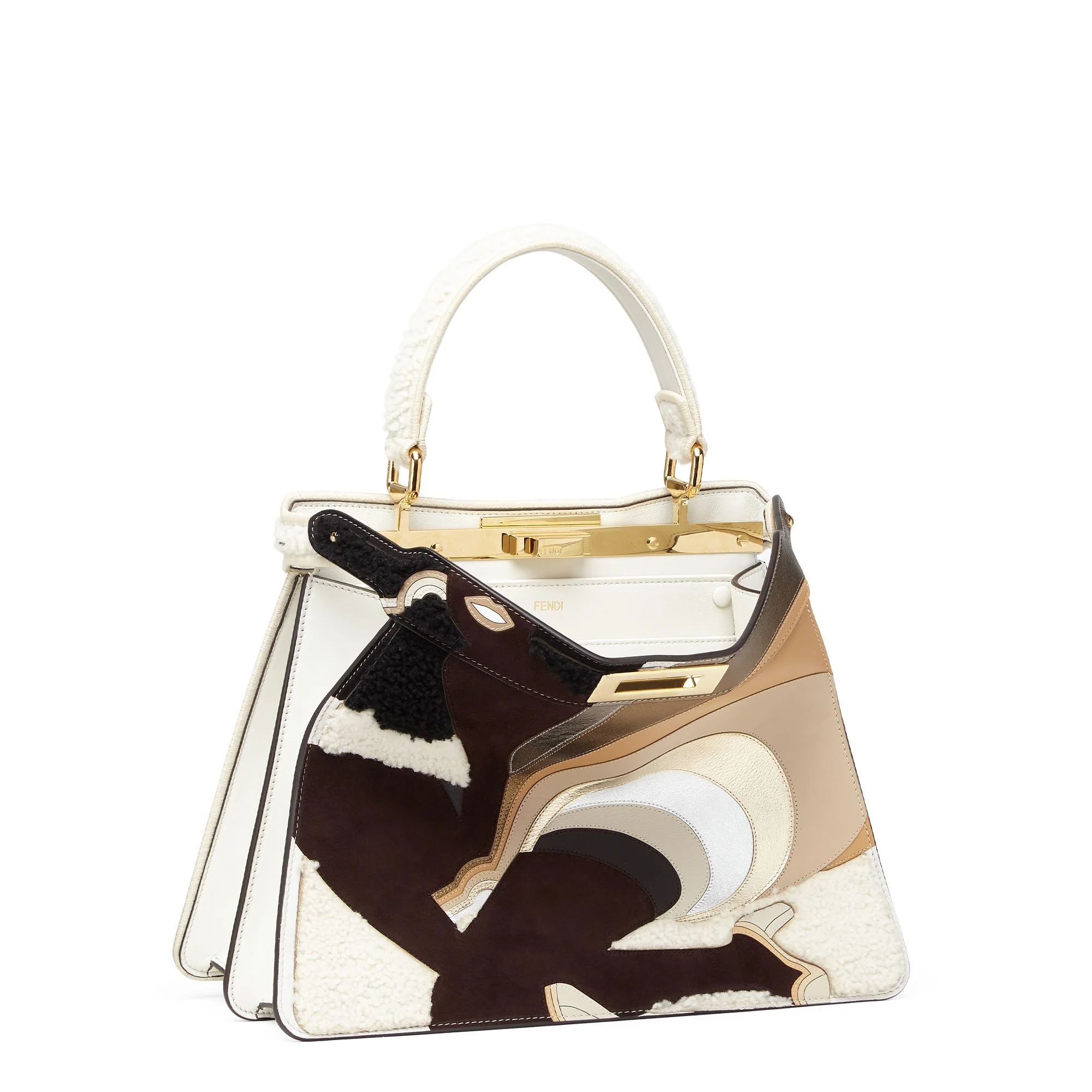 Women's Peekaboo ISeeU Medium - Ice White + Multicolor + Soft Gold - Image 5