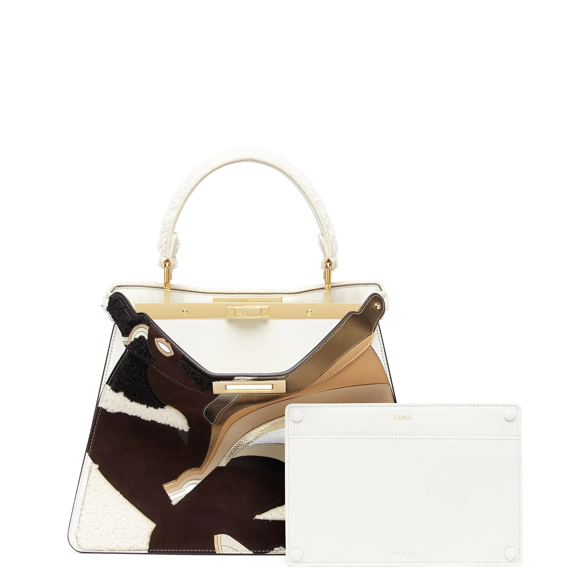 Women's Peekaboo ISeeU Medium - Ice White + Multicolor + Soft Gold - Image 4
