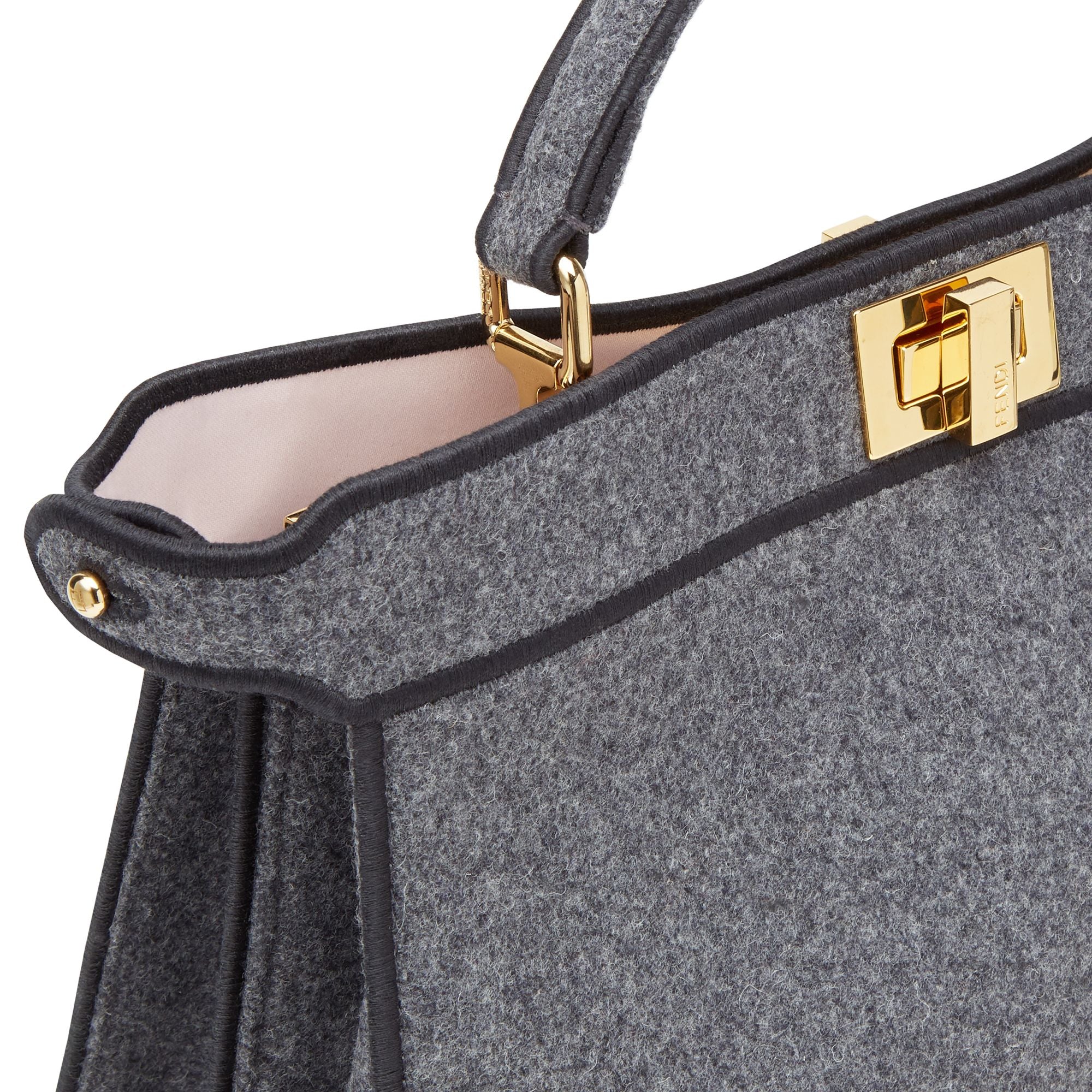 Women's Peekaboo ISeeU East-West - Grey + Bois De Rose + Soft Gold - Image 5