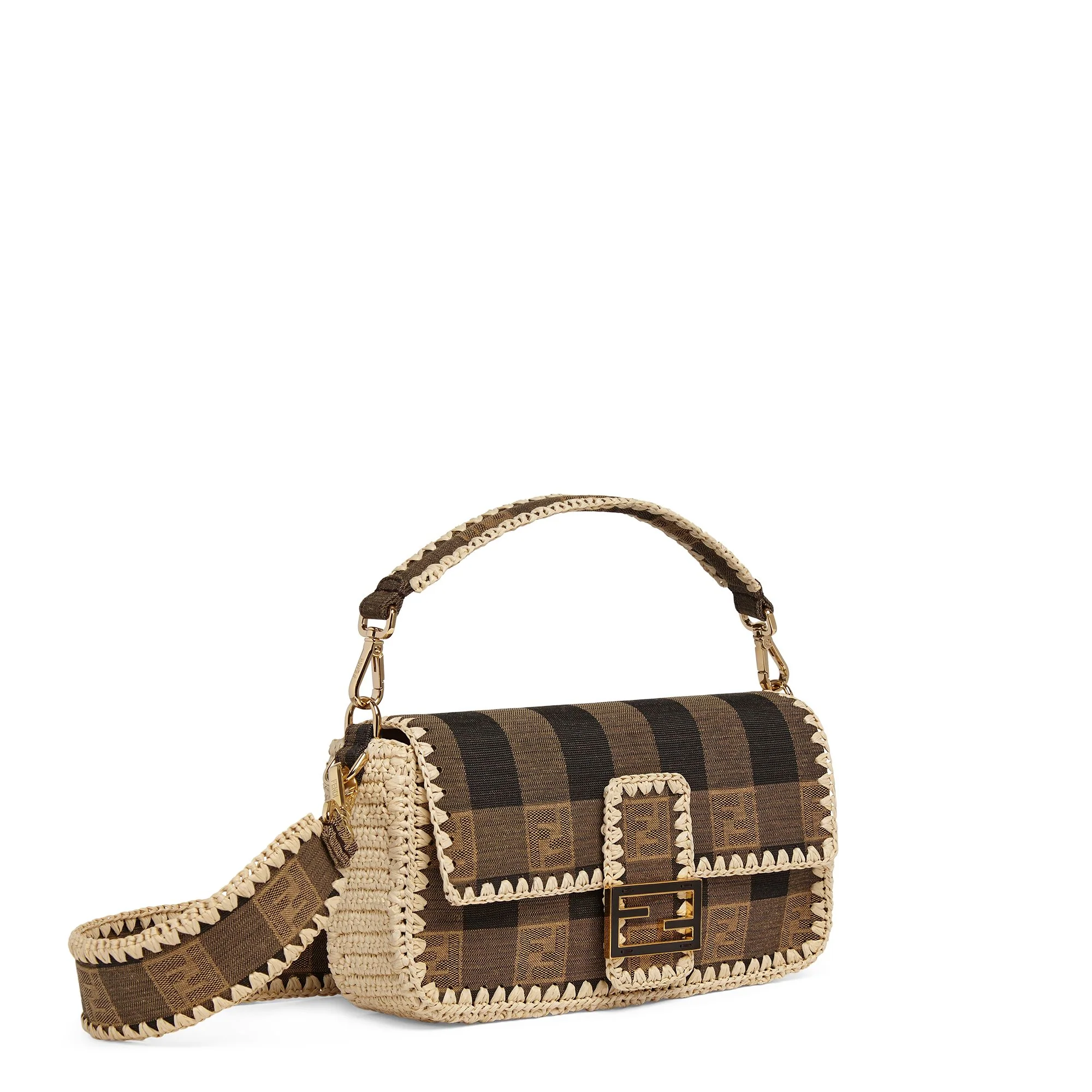 Women's Baguette - Beige + Black + Natural + Soft Gold - Image 2