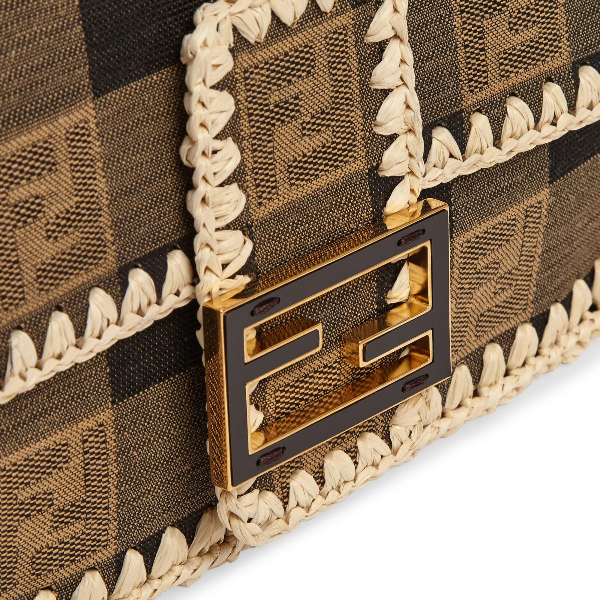 Women's Baguette - Beige + Black + Natural + Soft Gold - Image 5
