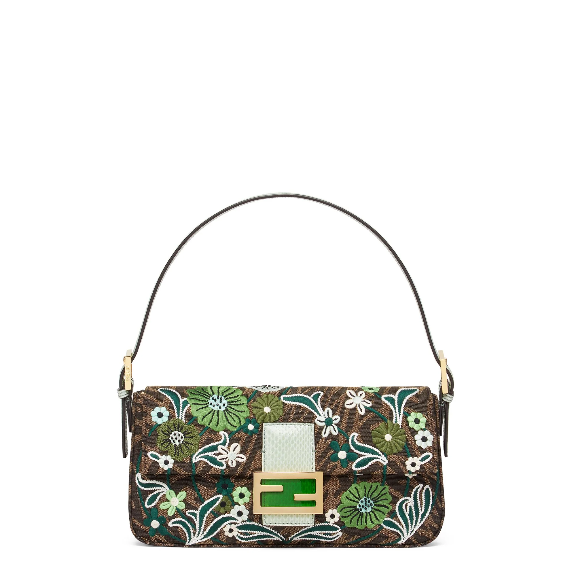 Women's Baguette 1997 - Tobacco + Brown + Mint + Soft Gold