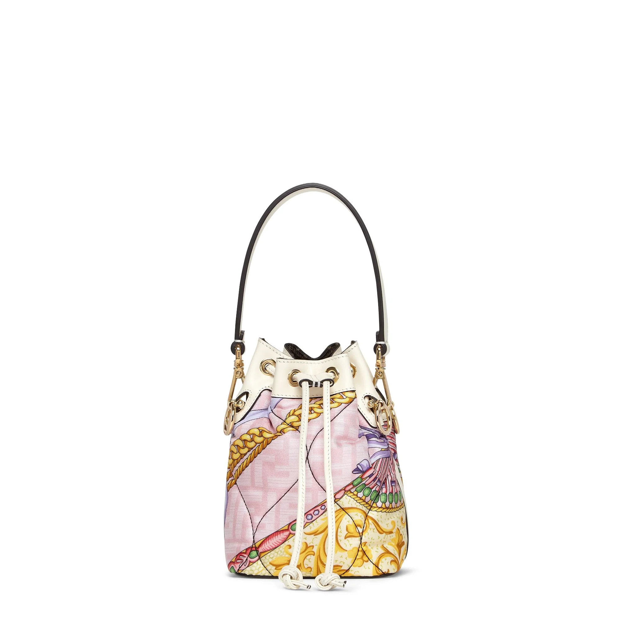 Women's Mini Mon Tresor - Pink + Ice White + Multicolor + Soft Gold