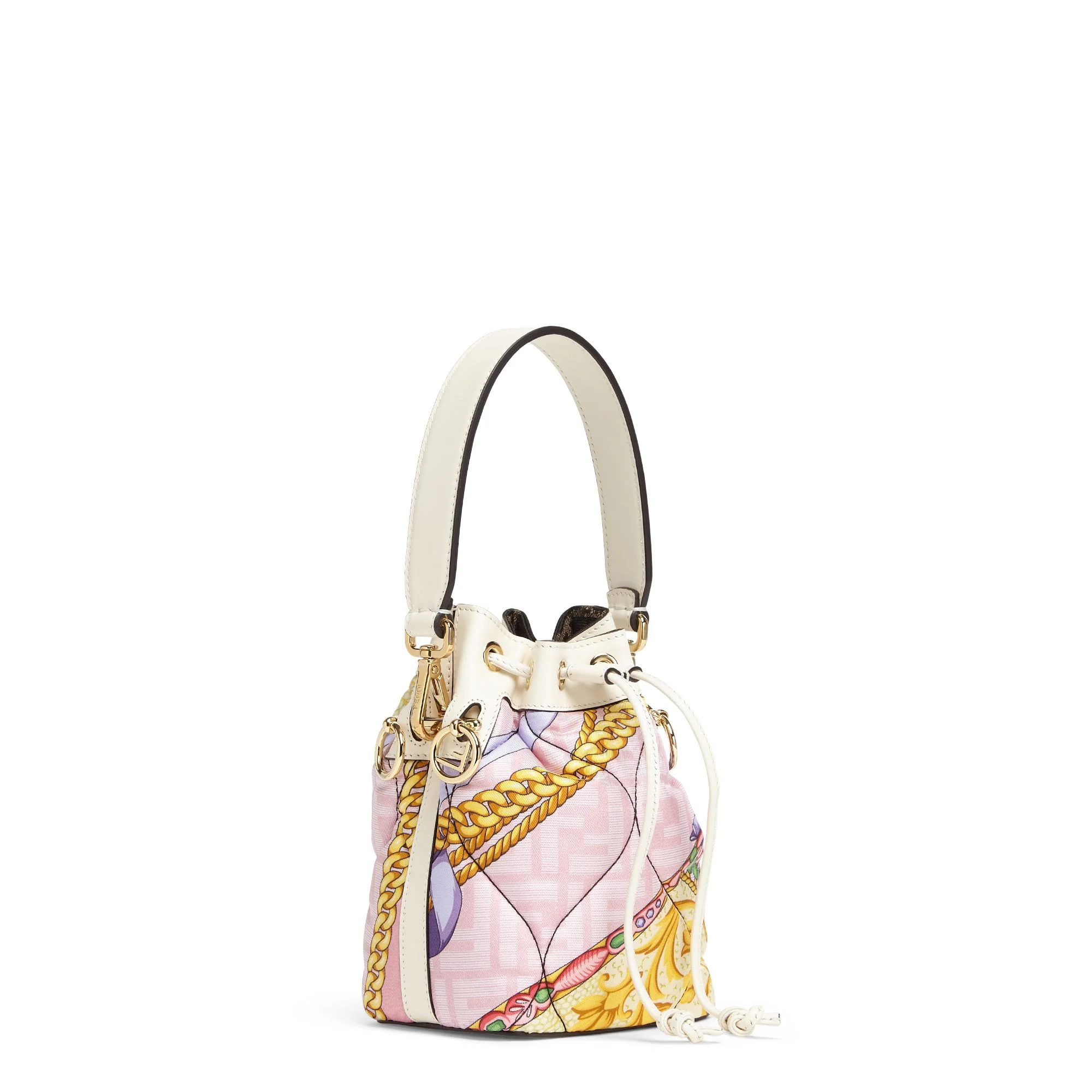 Women's Mini Mon Tresor - Pink + Ice White + Multicolor + Soft Gold - Image 2