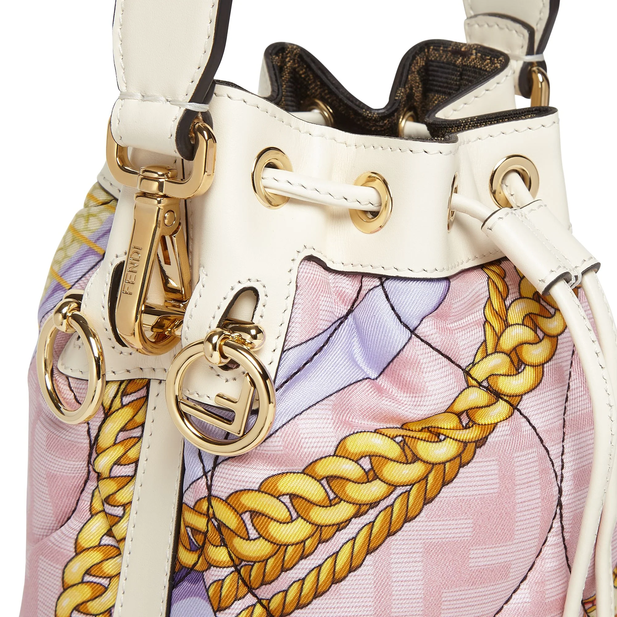 Women's Mini Mon Tresor - Pink + Ice White + Multicolor + Soft Gold - Image 5