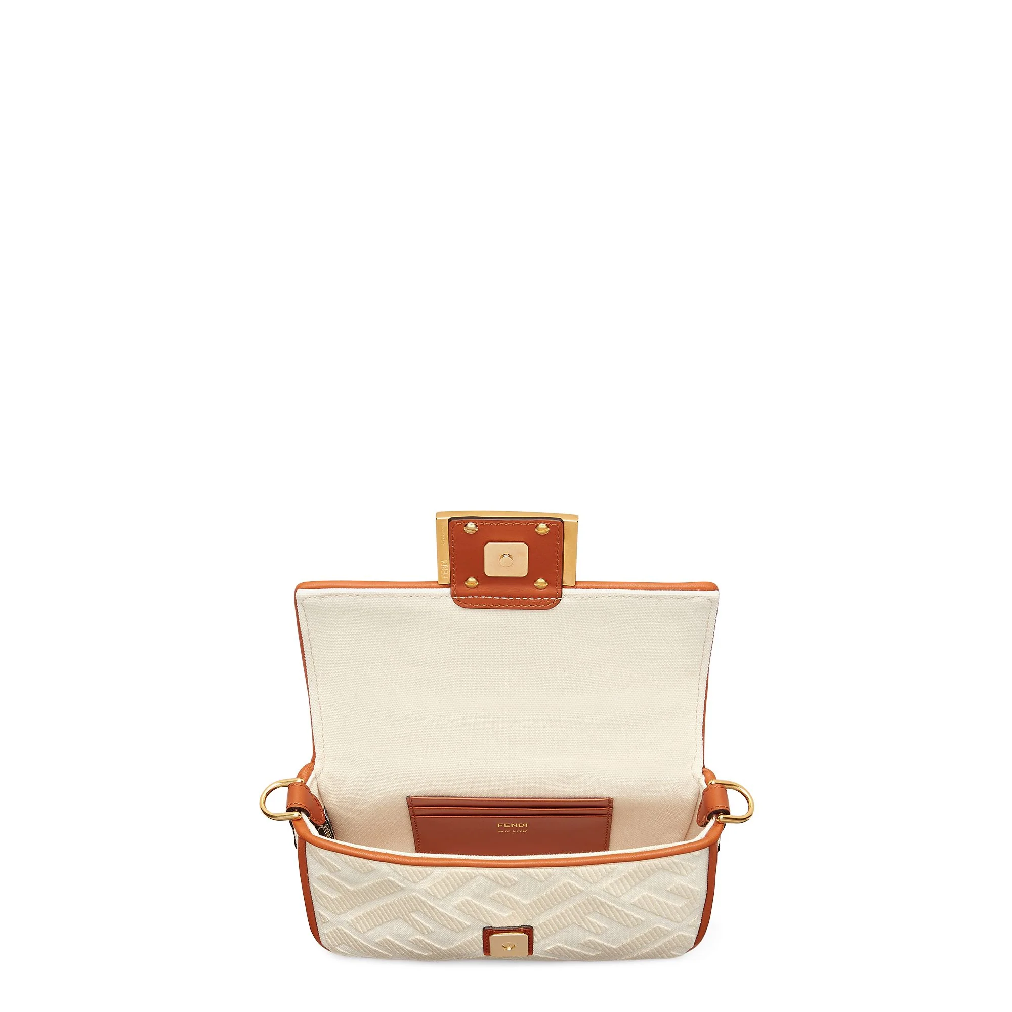 Women's Mini Baguette - Grezzo + Brandy + Cuoio + Vibrato Gold - Image 4