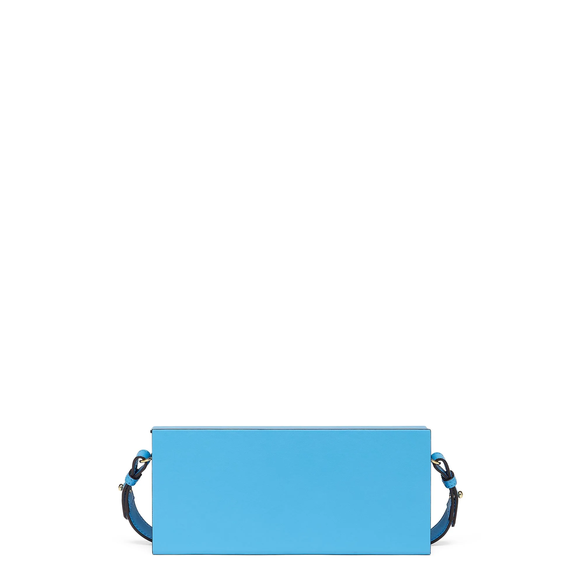 Women's Fendi Pack Box Orizontal - Cyber Blue + Acorn + Soft Gold - Image 3