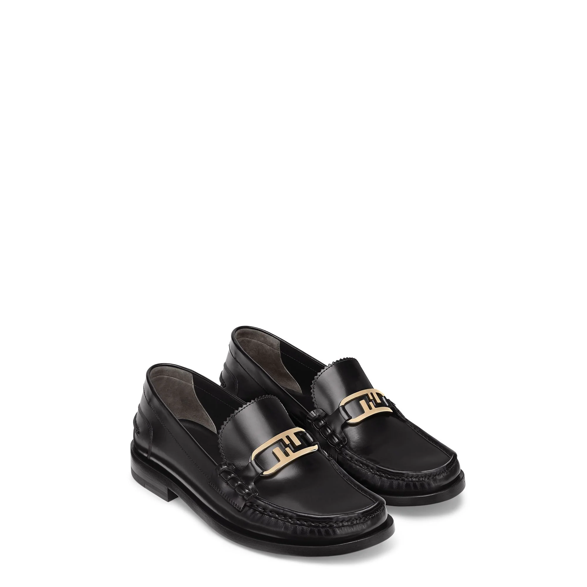 Women's Fendi O'Lock Mocassino - Black - Image 2