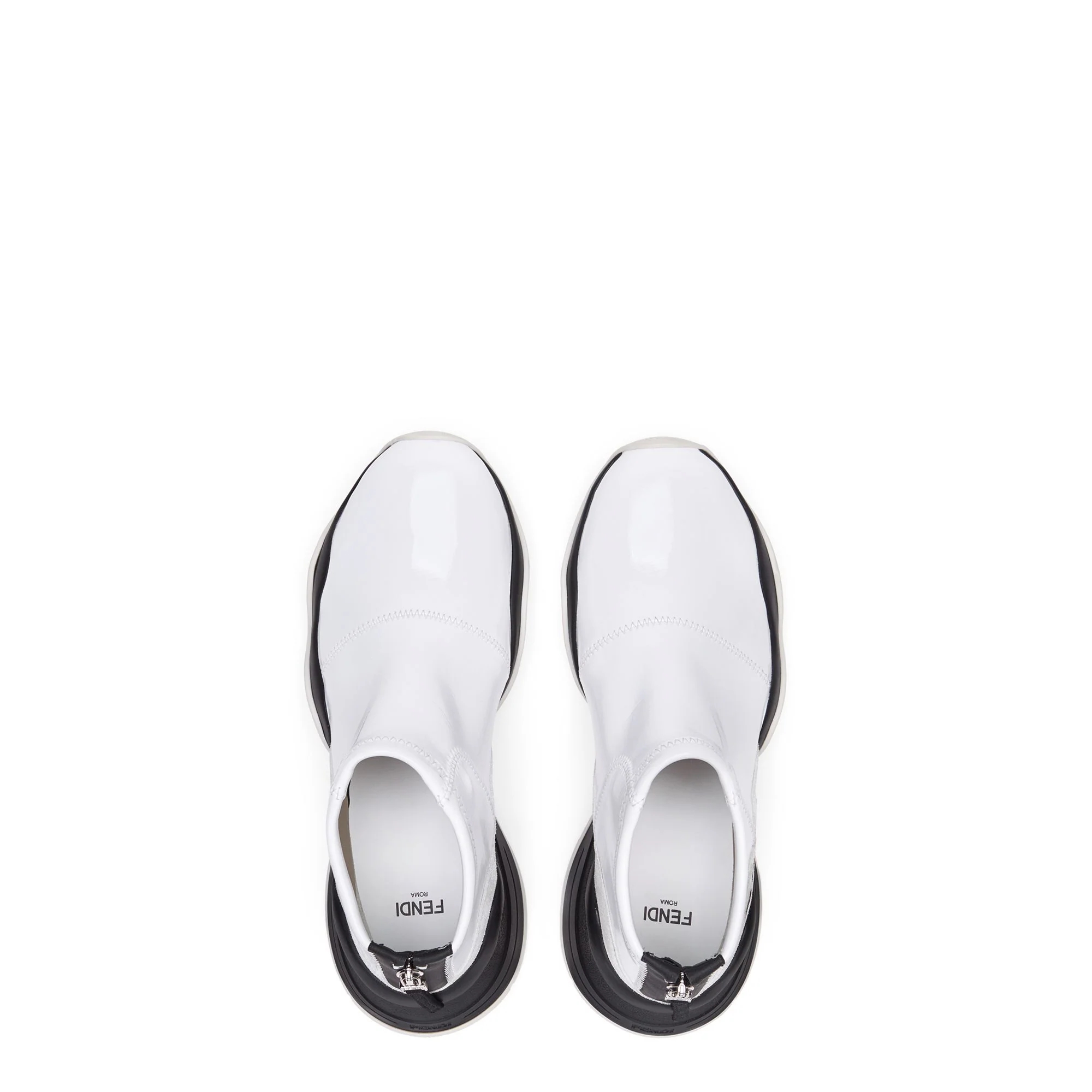 Women's FFluid Sneaker - White + Milk + Black - Image 4