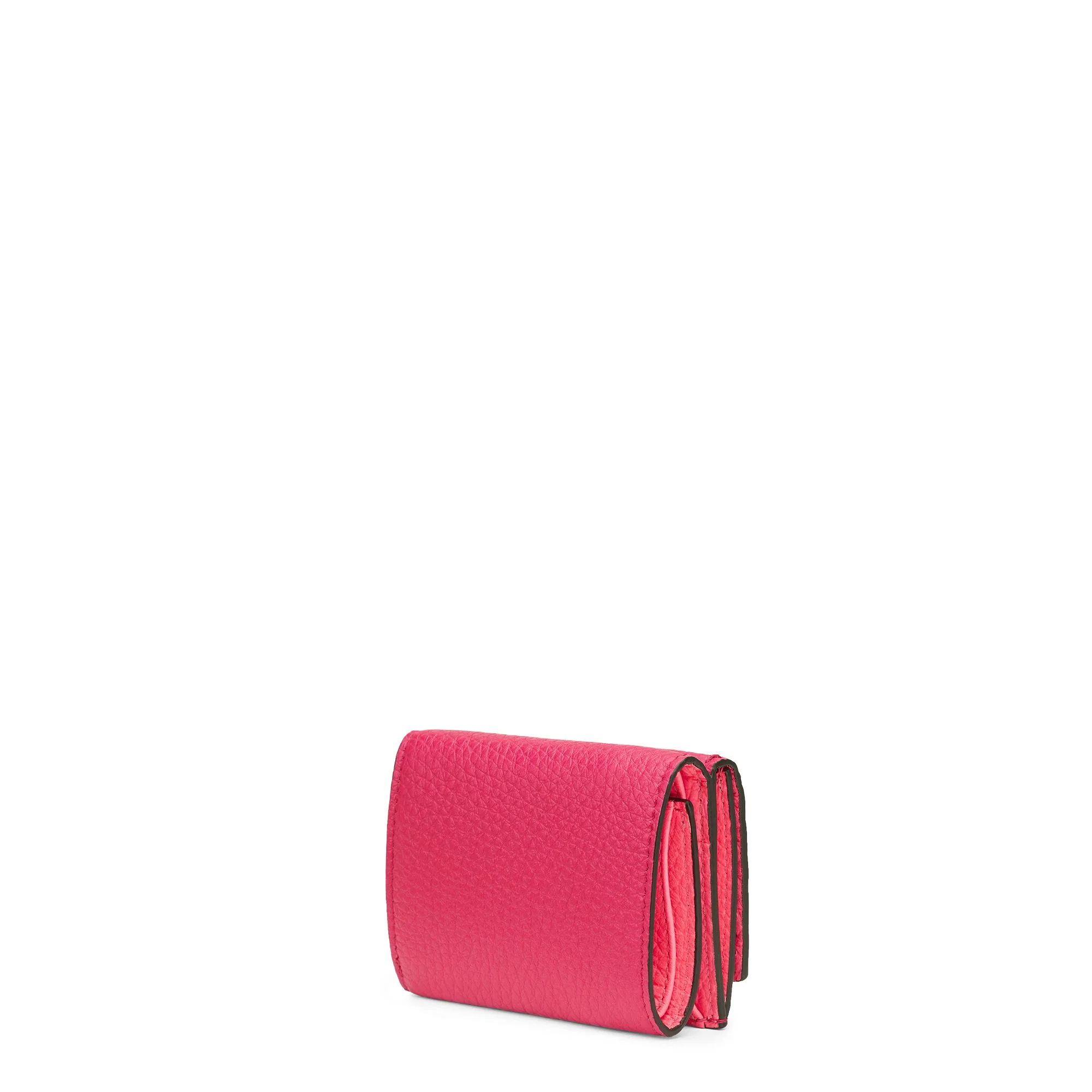 Women's Selleria Micro Trifold Wallet - Fuchsia + Fluo Pink + Soft Gold - Image 2