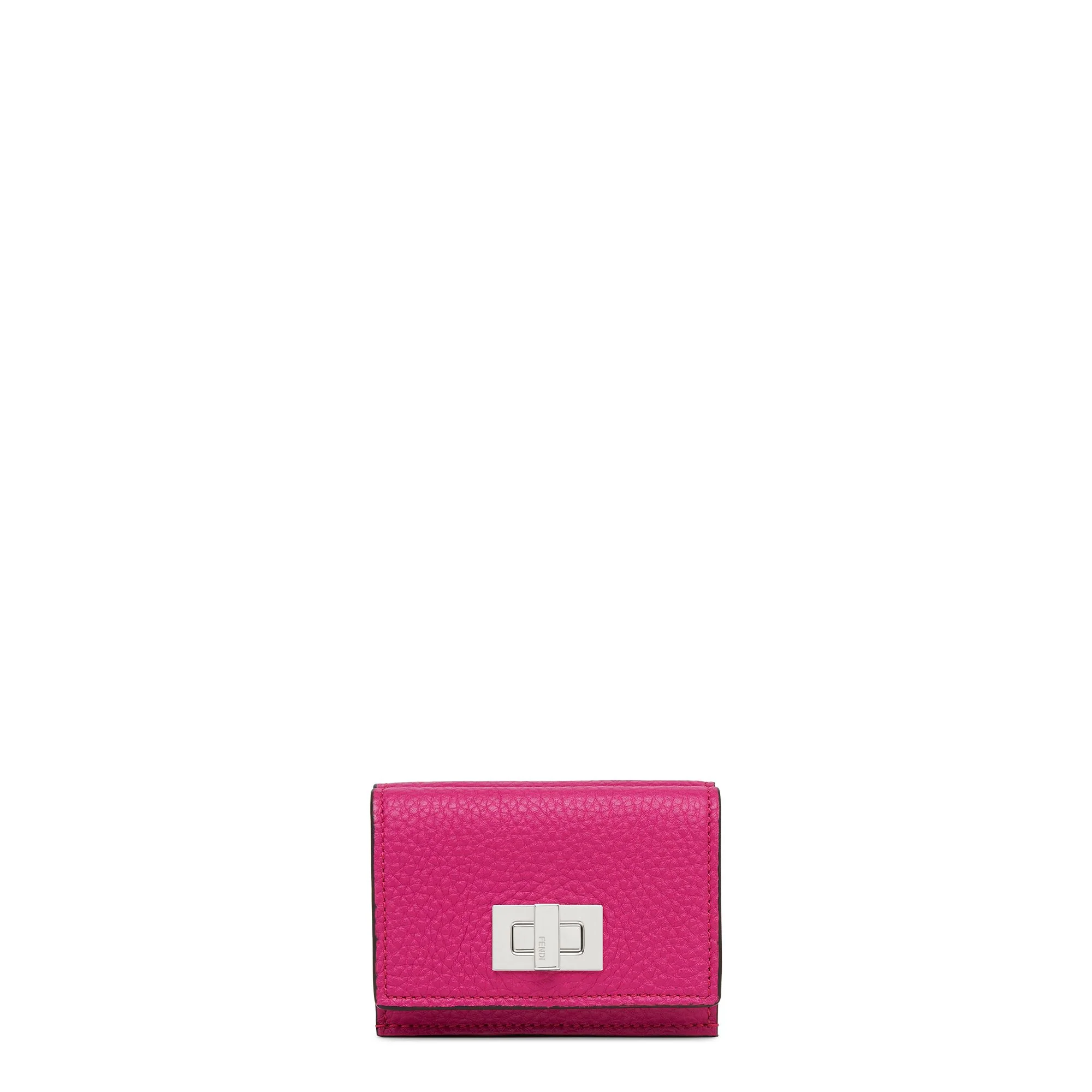 Women's Peekaboo Micro Trifold Wallet - Magenta + Palladium