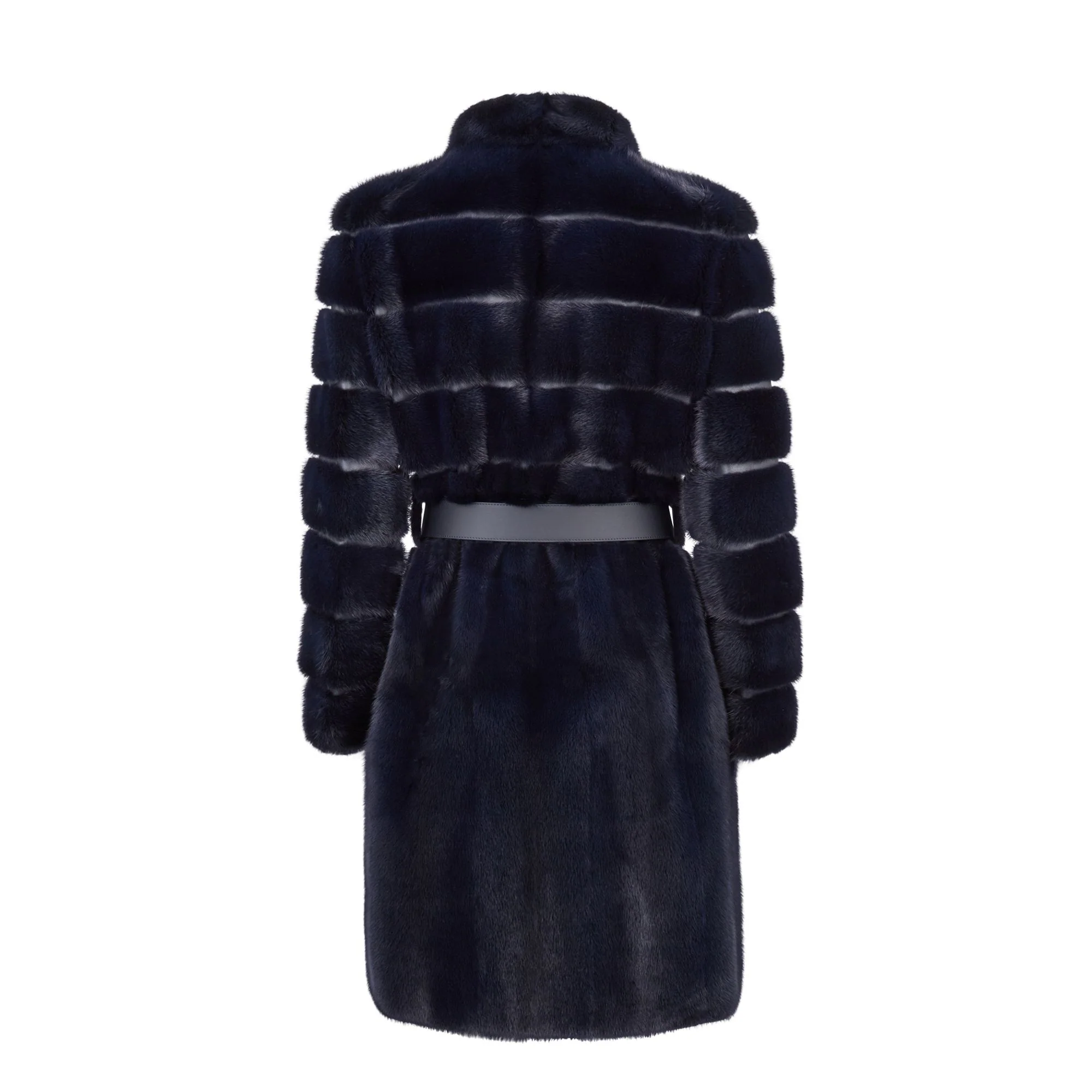 Women's Colour Pequin Coat - Night Blue - Image 2