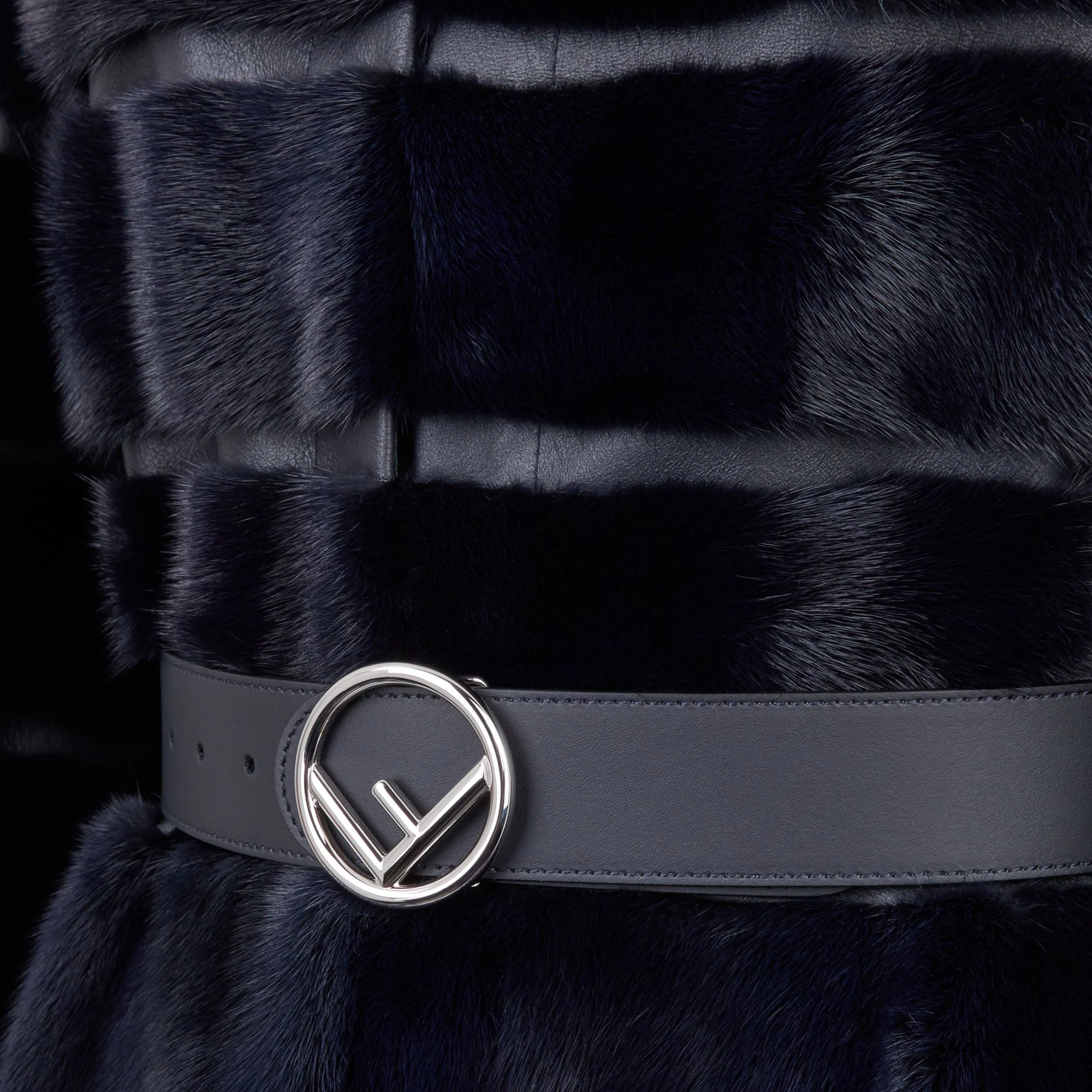 Women's Colour Pequin Coat - Night Blue - Image 3